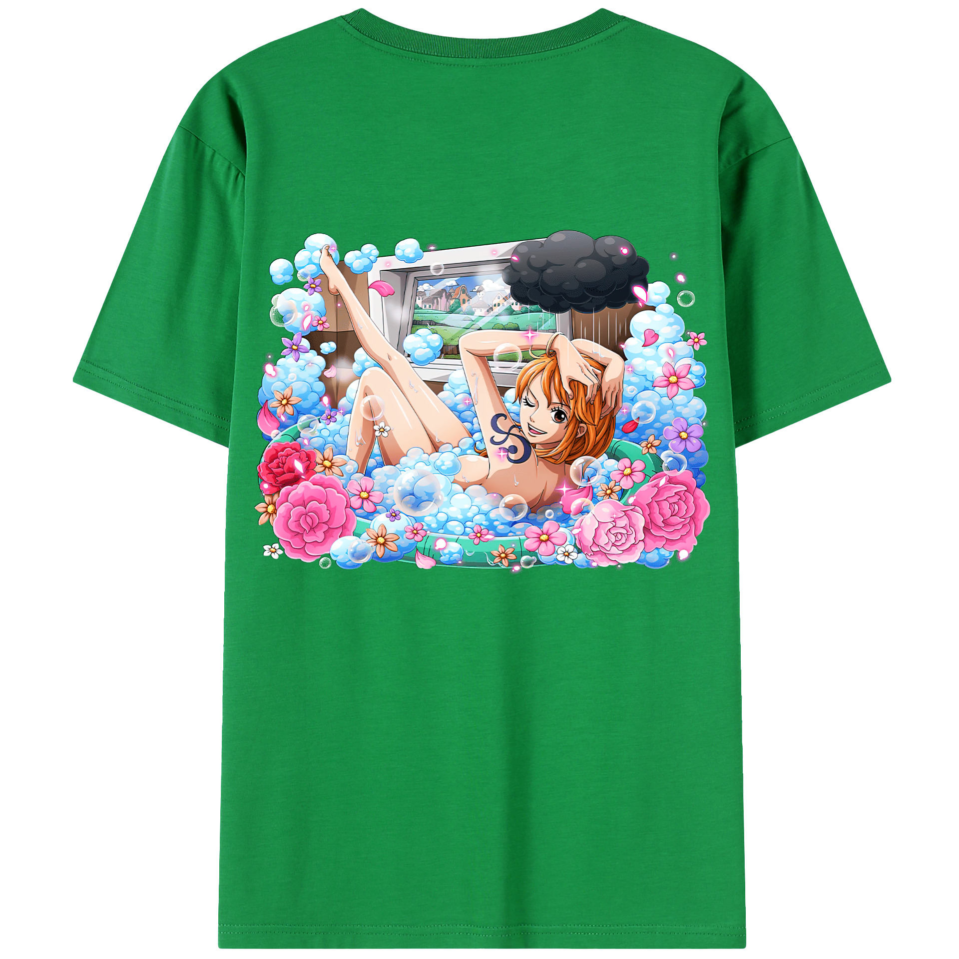 （画像用） ワンピース ナミ ONE PIECE Nami レディース半袖Tシャツ(バックプリント)