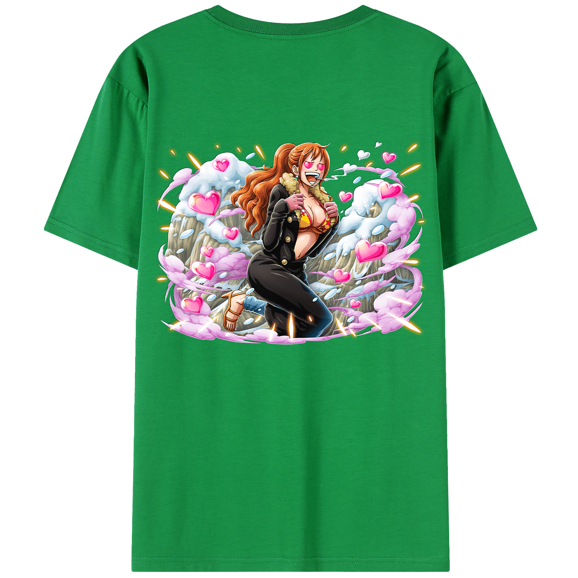 （画像用） ワンピース ナミ ONE PIECE Nami レディース半袖Tシャツ(バックプリント)