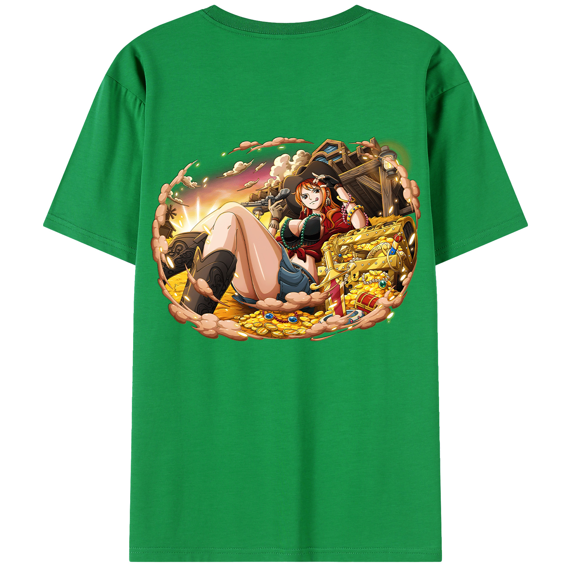（画像用） ワンピース ナミ ONE PIECE Nami レディース半袖Tシャツ(バックプリント)