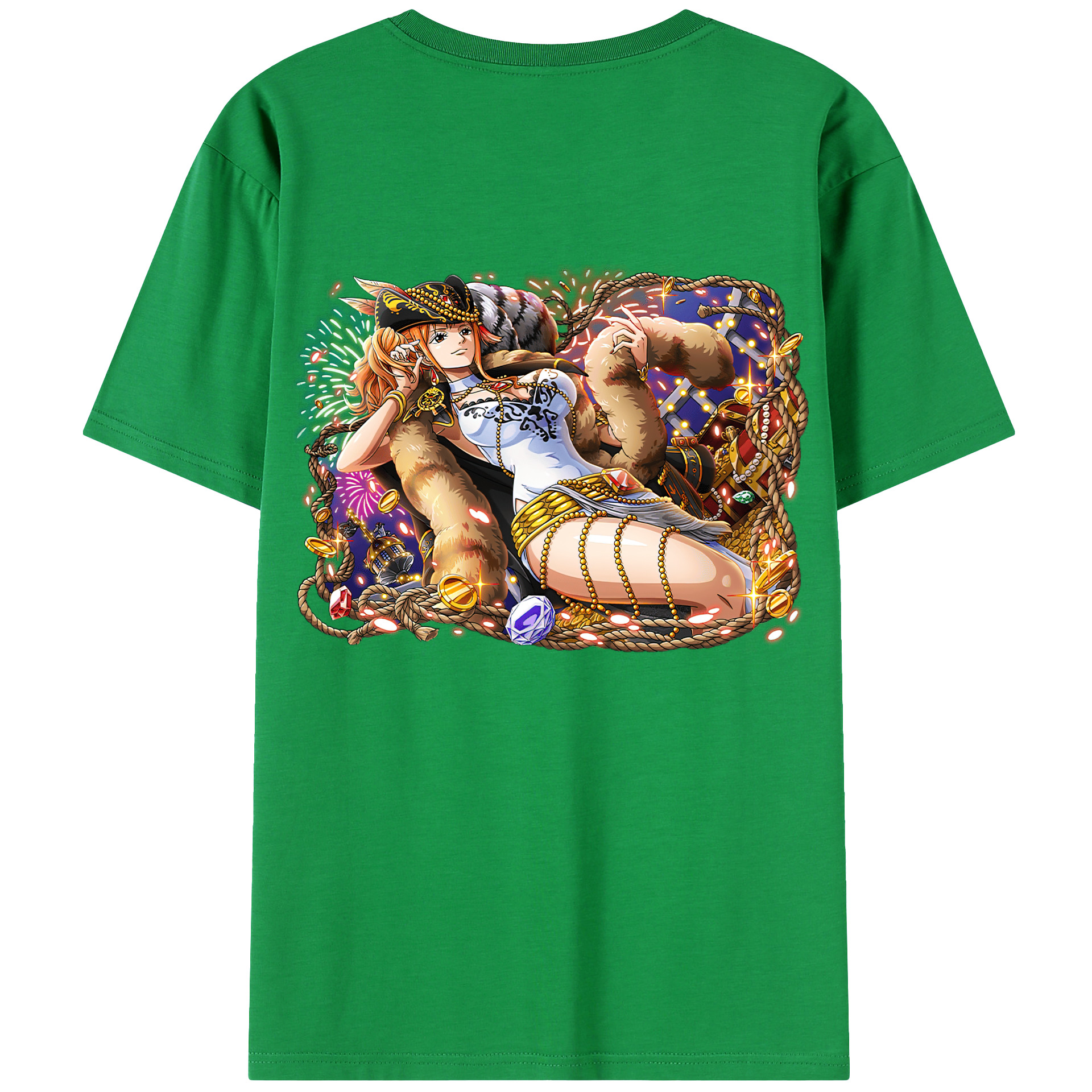 （画像用） ワンピース ナミ ONE PIECE Nami レディース半袖Tシャツ(バックプリント)