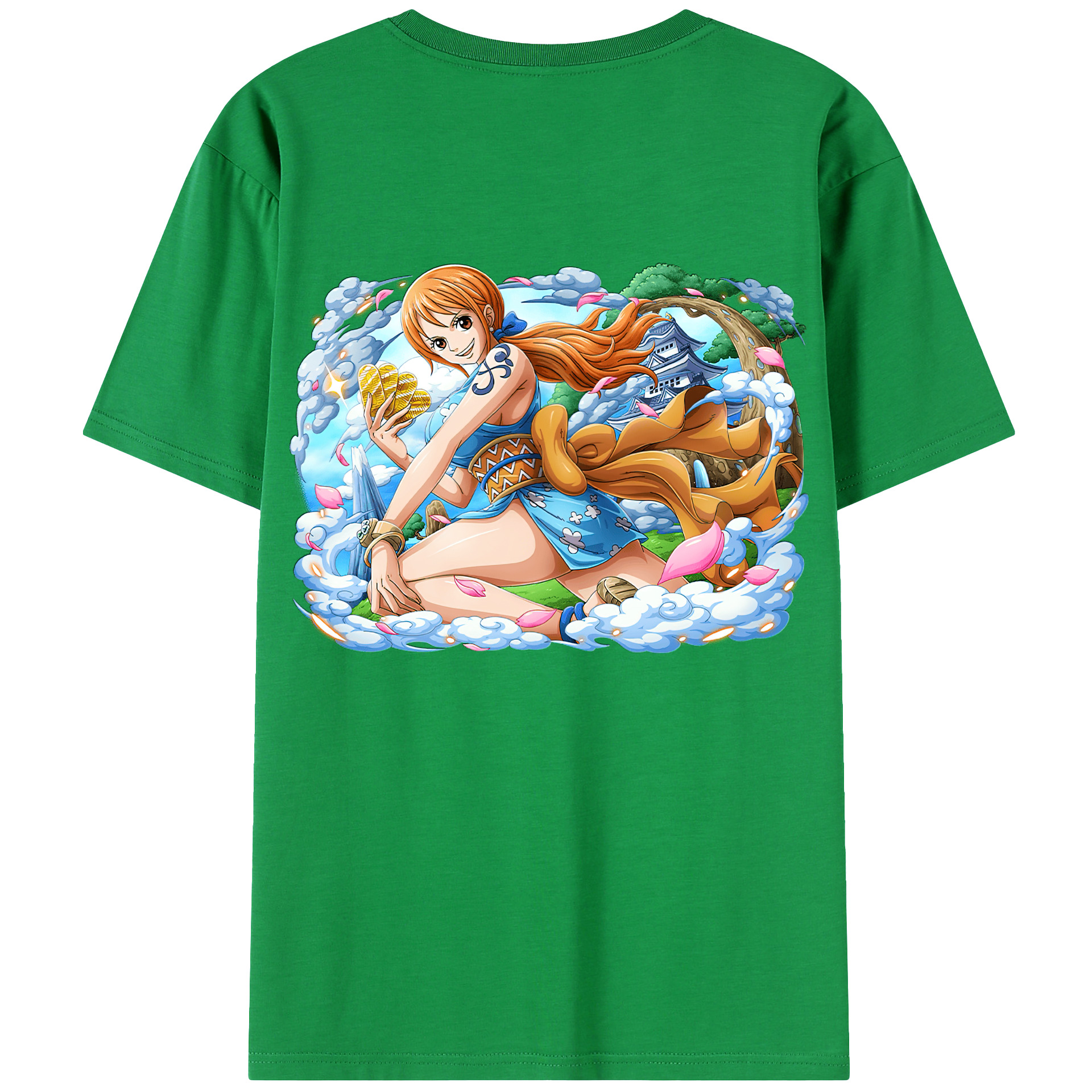 （画像用） ワンピース ナミ ONE PIECE Nami レディース半袖Tシャツ(バックプリント)