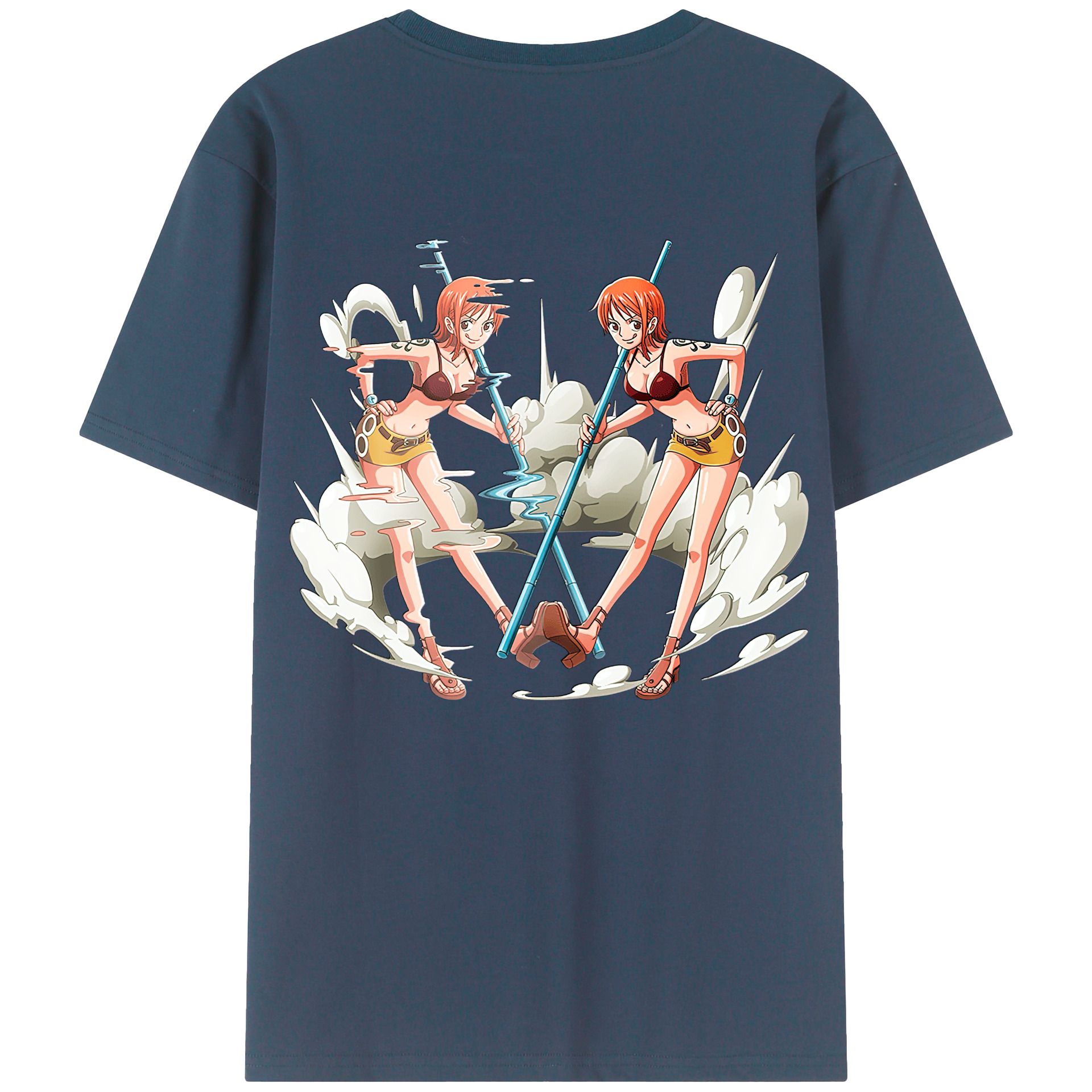 （画像用） ワンピース ナミ ONE PIECE Nami レディース半袖Tシャツ(バックプリント)