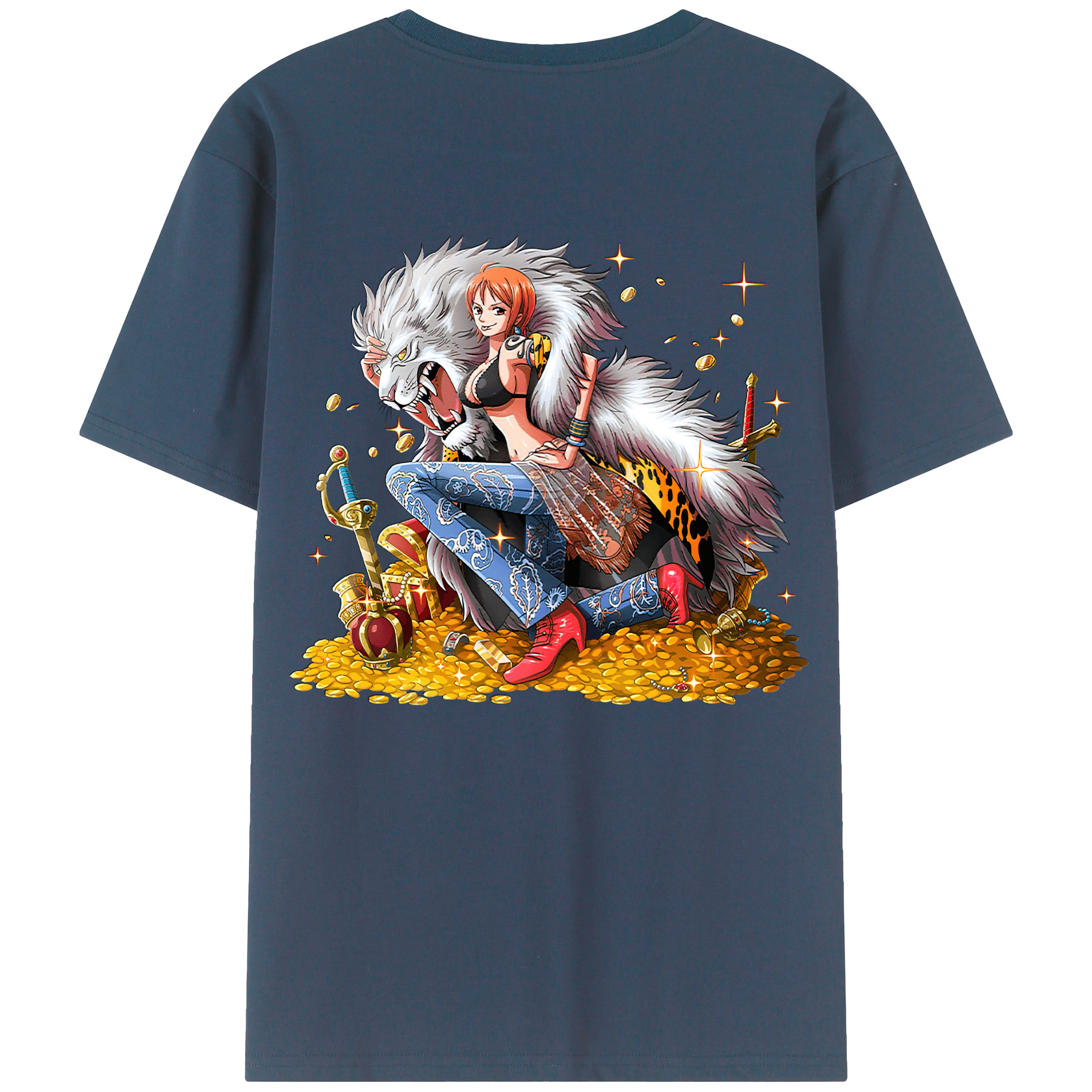（画像用） ワンピース ナミ ONE PIECE Nami レディース半袖Tシャツ(バックプリント)