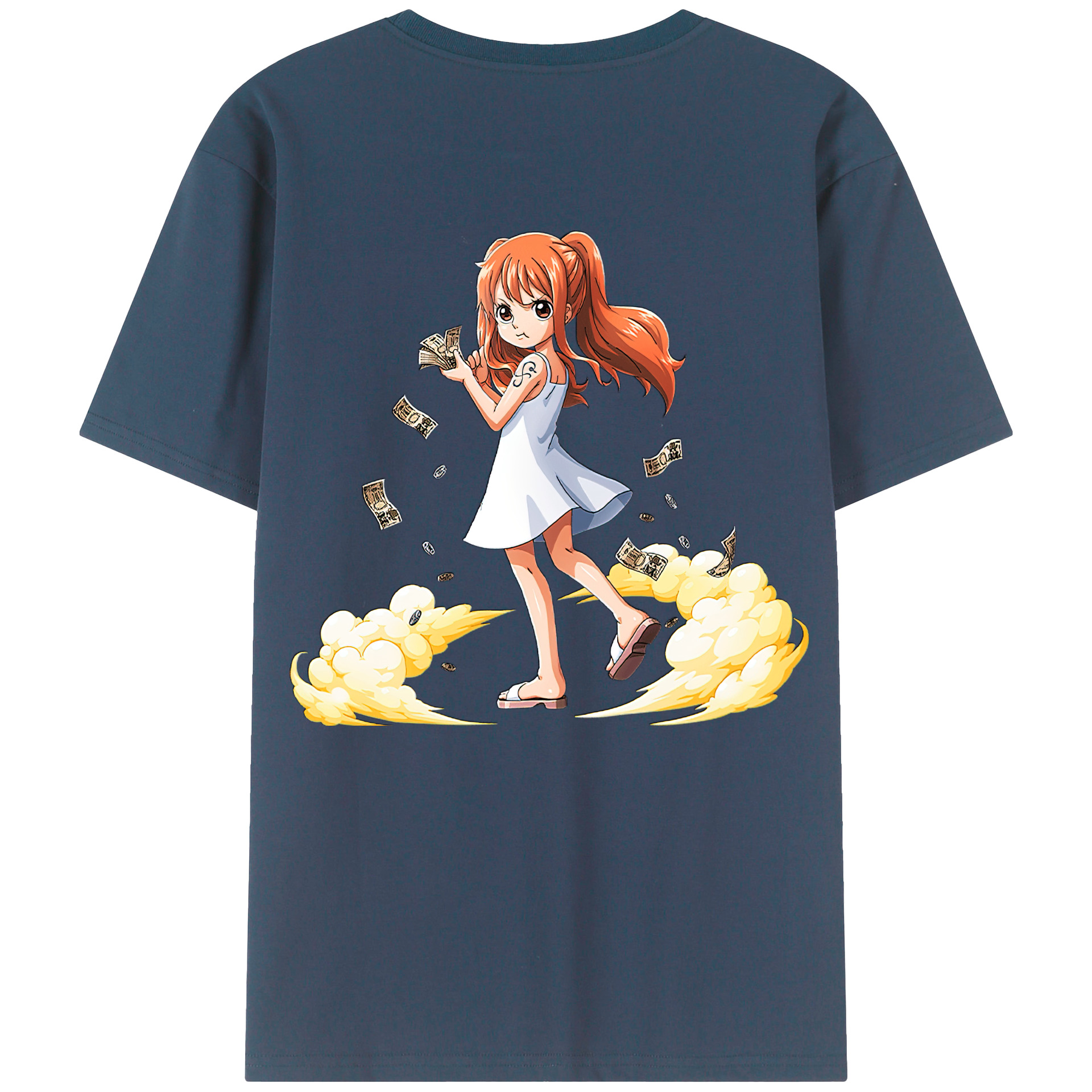 （画像用） ワンピース ナミ ONE PIECE Nami レディース半袖Tシャツ(バックプリント)