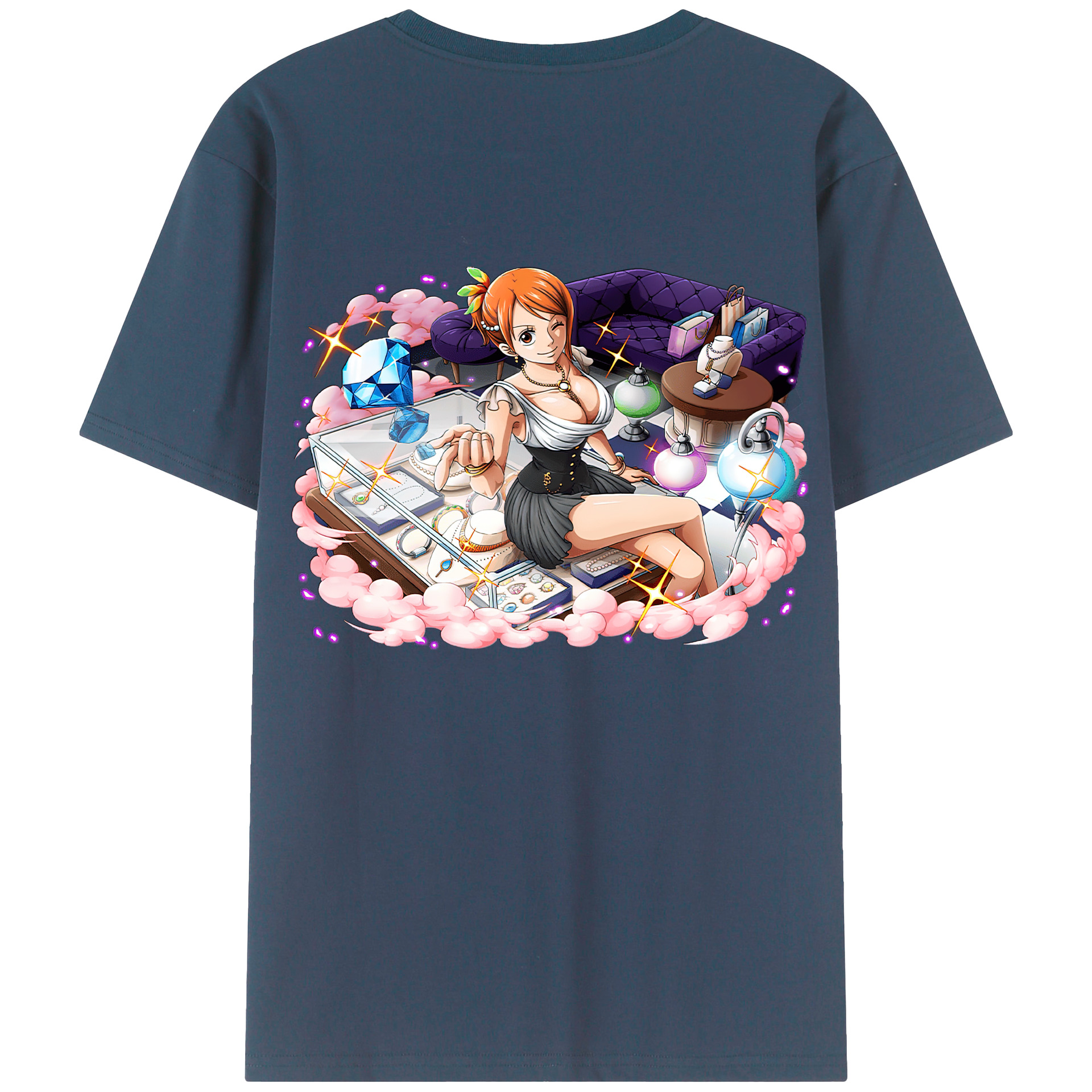 （画像用） ワンピース ナミ ONE PIECE Nami レディース半袖Tシャツ(バックプリント)