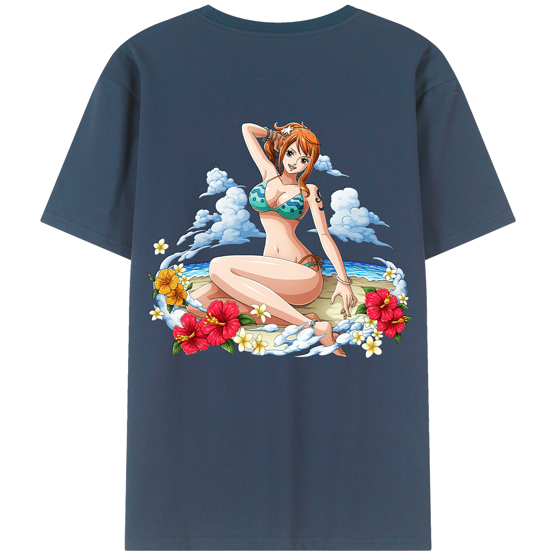（画像用） ワンピース ナミ ONE PIECE Nami レディース半袖Tシャツ(バックプリント)