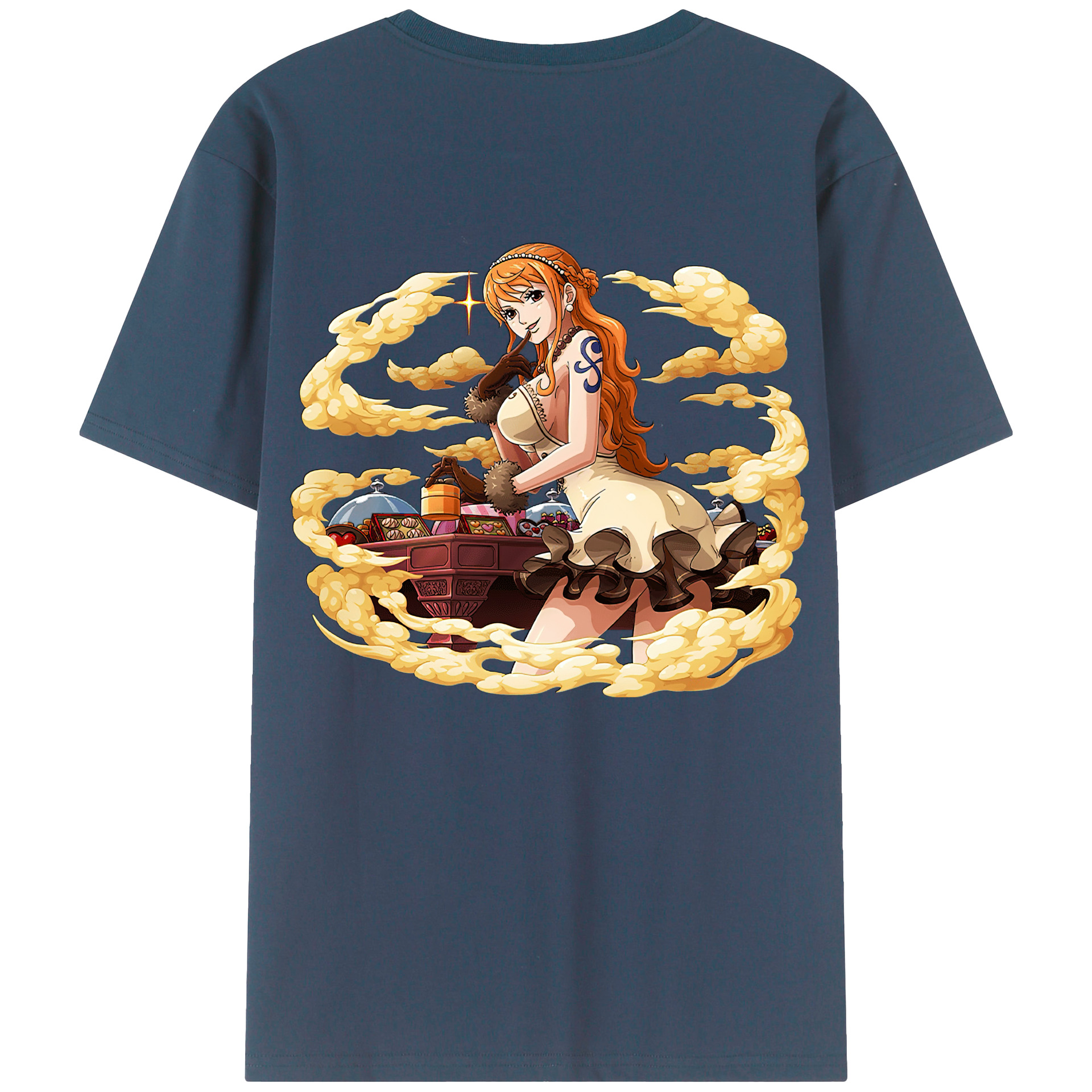 （画像用） ワンピース ナミ ONE PIECE Nami レディース半袖Tシャツ(バックプリント)