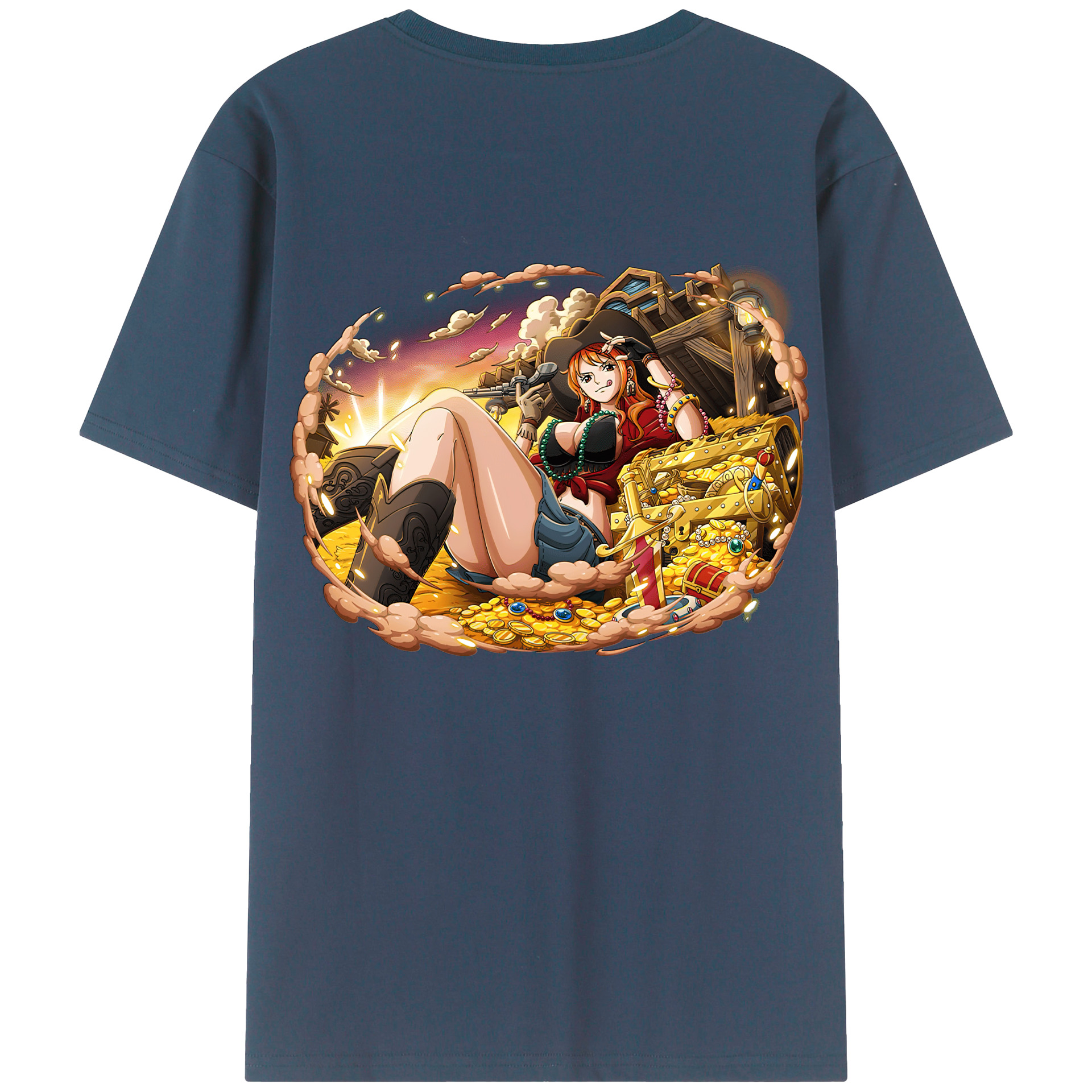 （画像用） ワンピース ナミ ONE PIECE Nami レディース半袖Tシャツ(バックプリント)