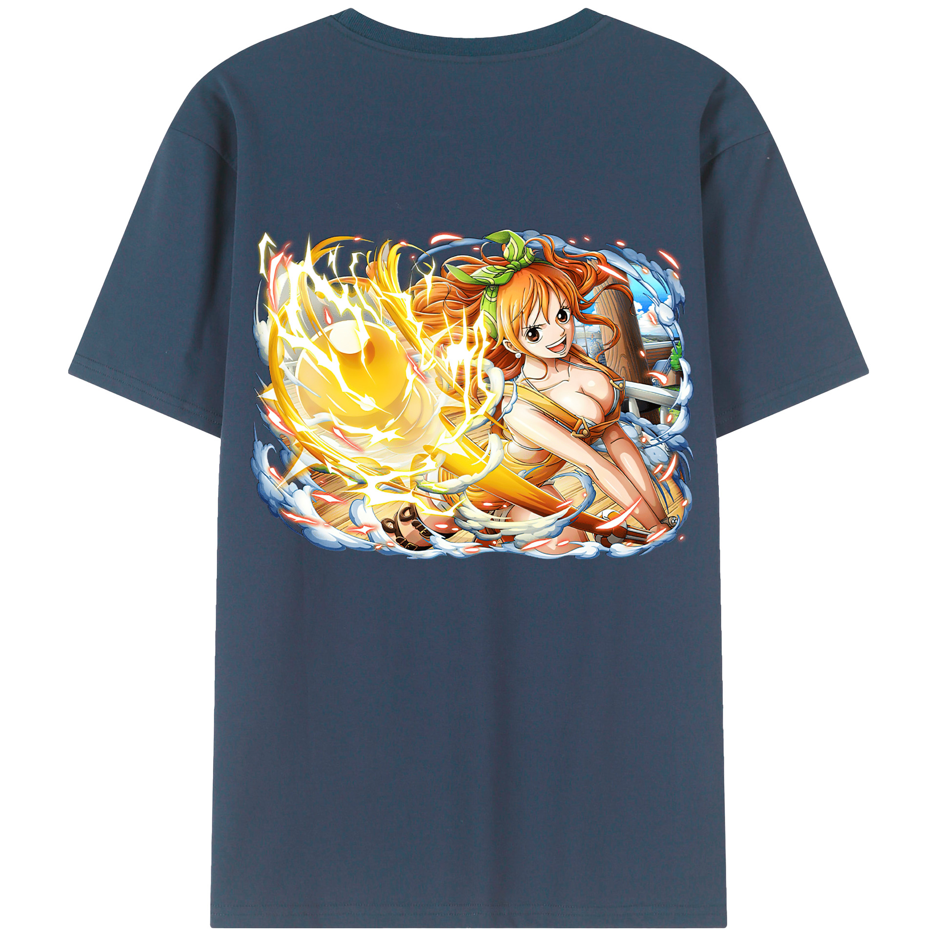 （画像用） ワンピース ナミ ONE PIECE Nami レディース半袖Tシャツ(バックプリント)