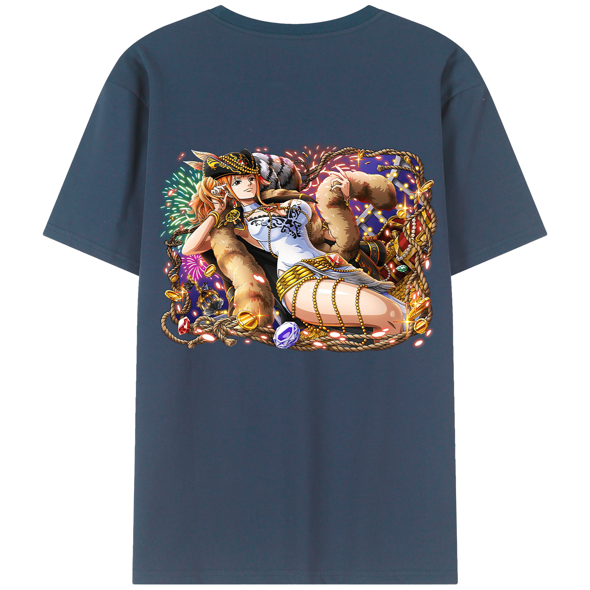 （画像用） ワンピース ナミ ONE PIECE Nami レディース半袖Tシャツ(バックプリント)