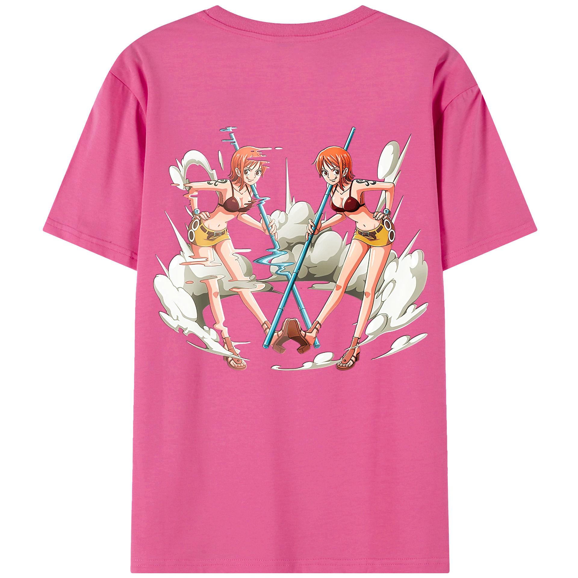 （画像用） ワンピース ナミ ONE PIECE Nami レディース半袖Tシャツ(バックプリント)
