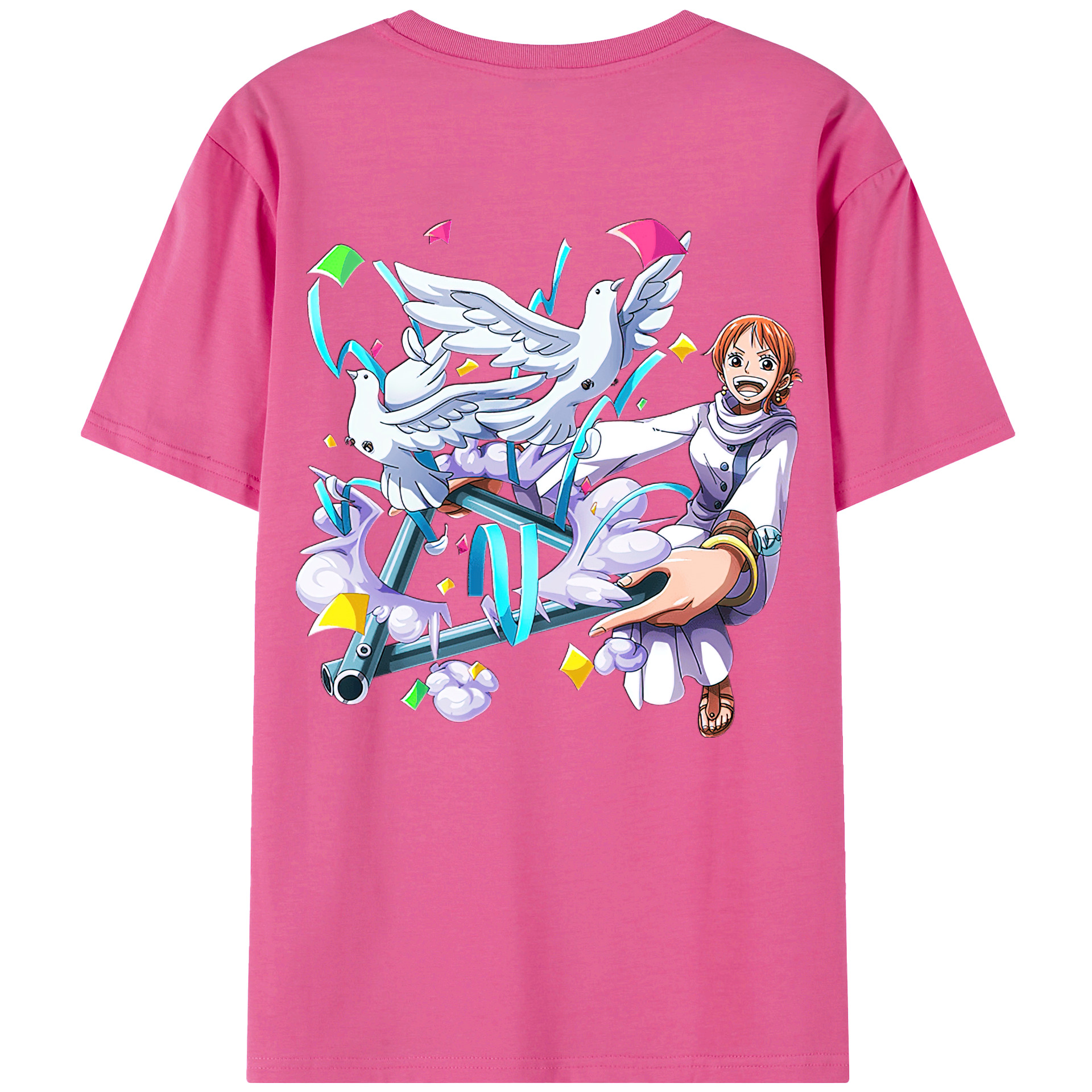 （画像用） ワンピース ナミ ONE PIECE Nami レディース半袖Tシャツ(バックプリント)