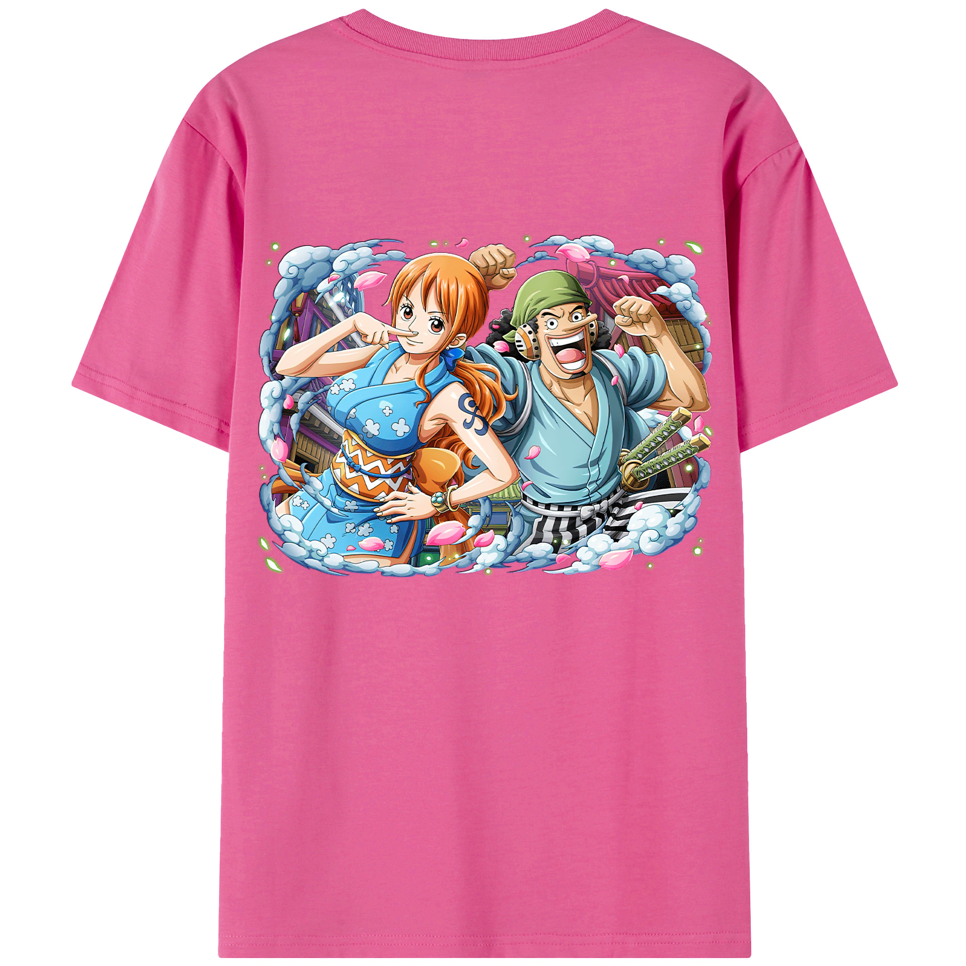 （画像用） ワンピース ナミ ONE PIECE Nami レディース半袖Tシャツ(バックプリント)