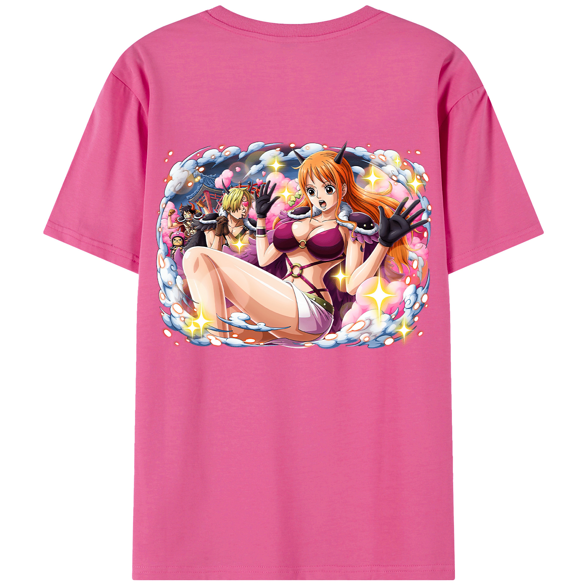 （画像用） ワンピース ナミ ONE PIECE Nami レディース半袖Tシャツ(バックプリント)