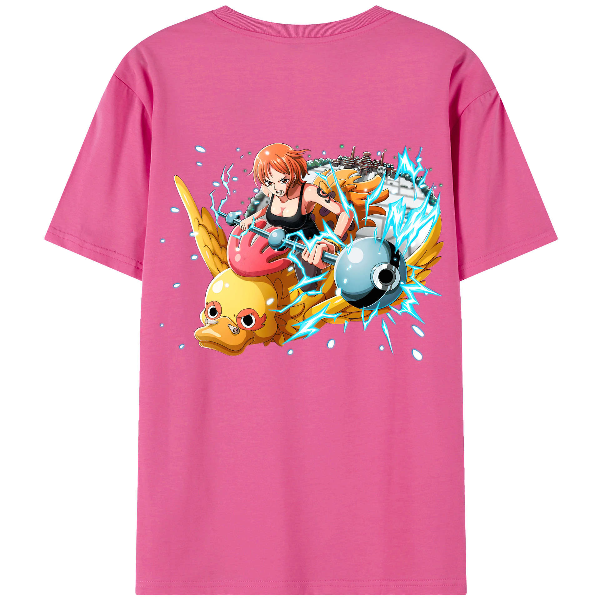 （画像用） ワンピース ナミ ONE PIECE Nami レディース半袖Tシャツ(バックプリント)
