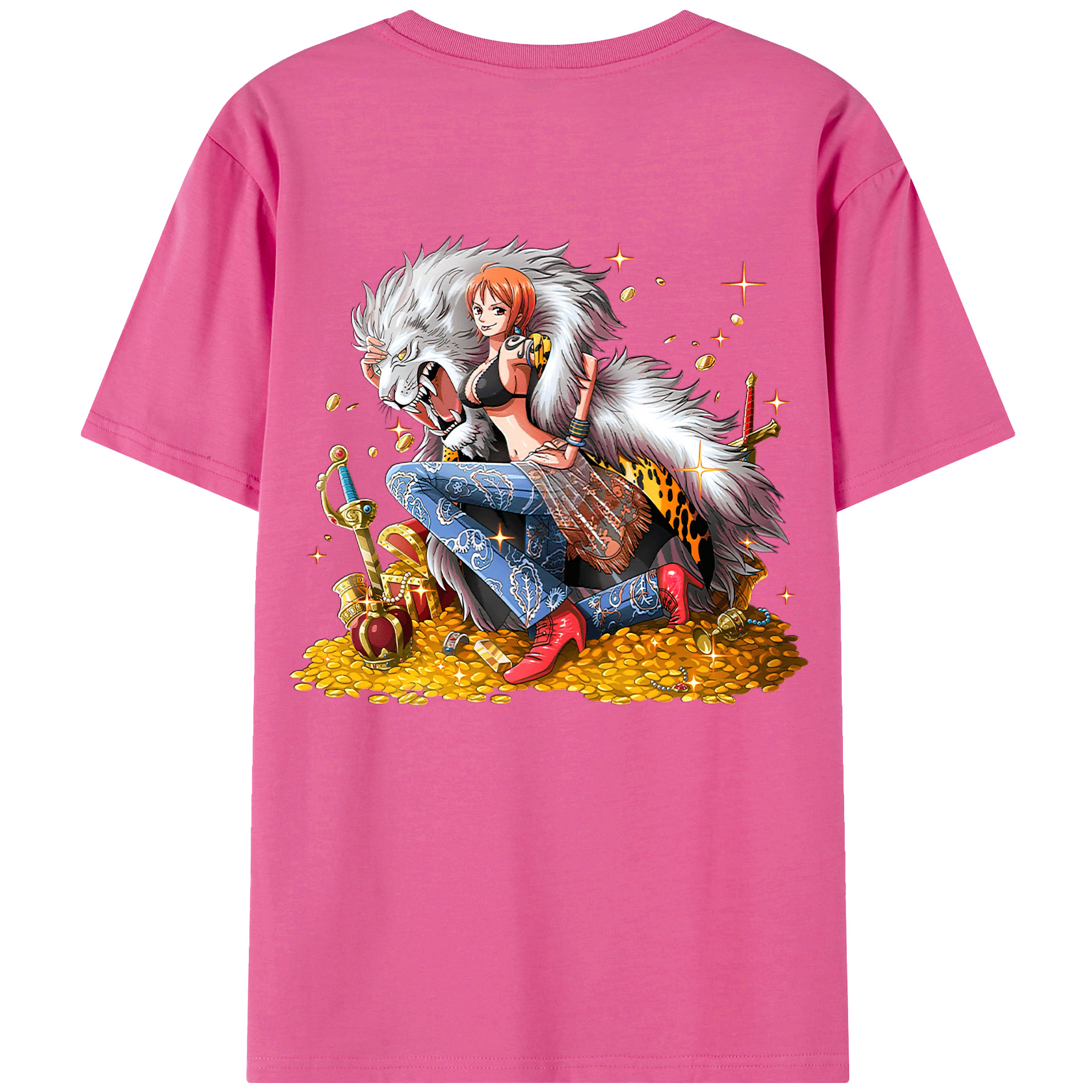 （画像用） ワンピース ナミ ONE PIECE Nami レディース半袖Tシャツ(バックプリント)