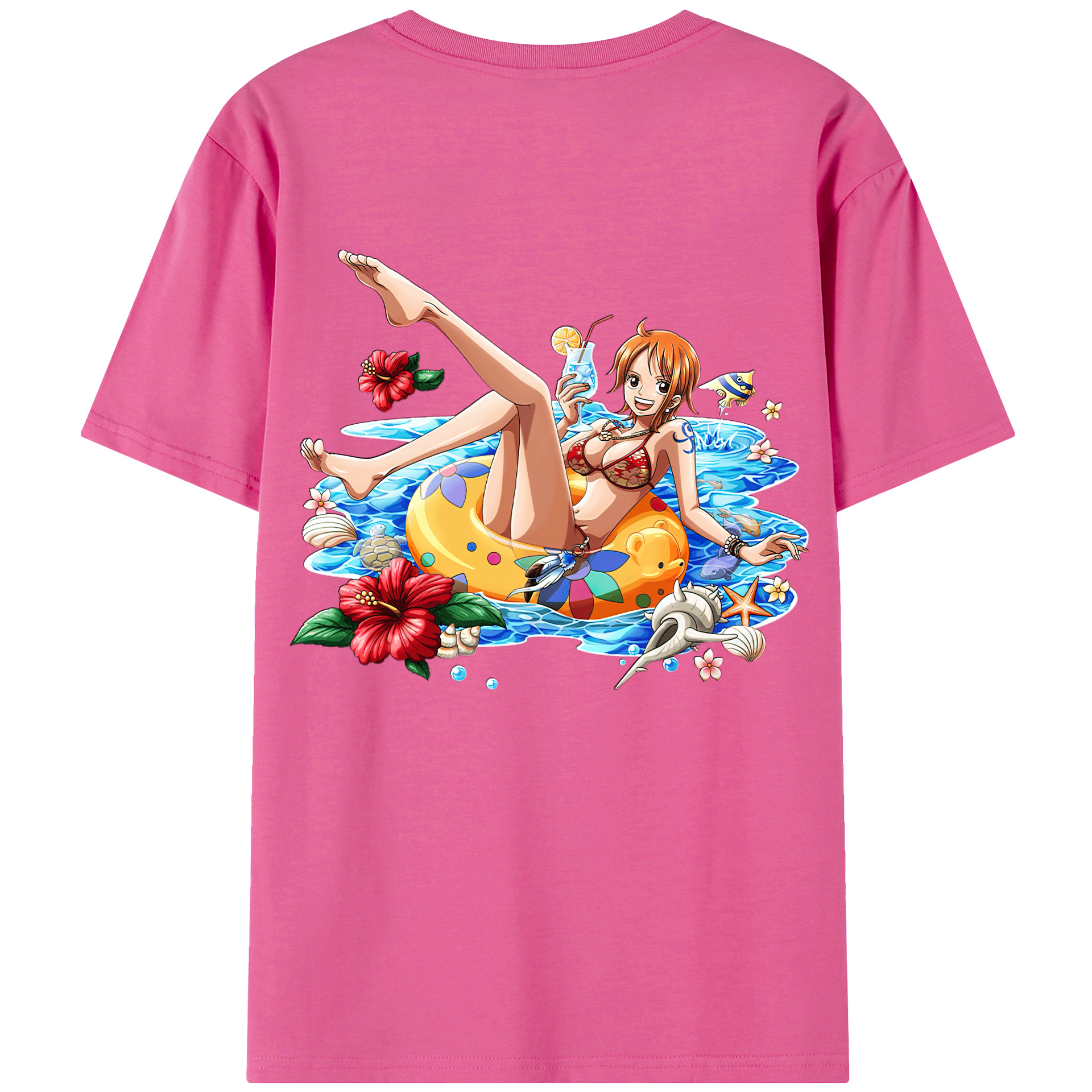 （画像用） ワンピース ナミ ONE PIECE Nami レディース半袖Tシャツ(バックプリント)