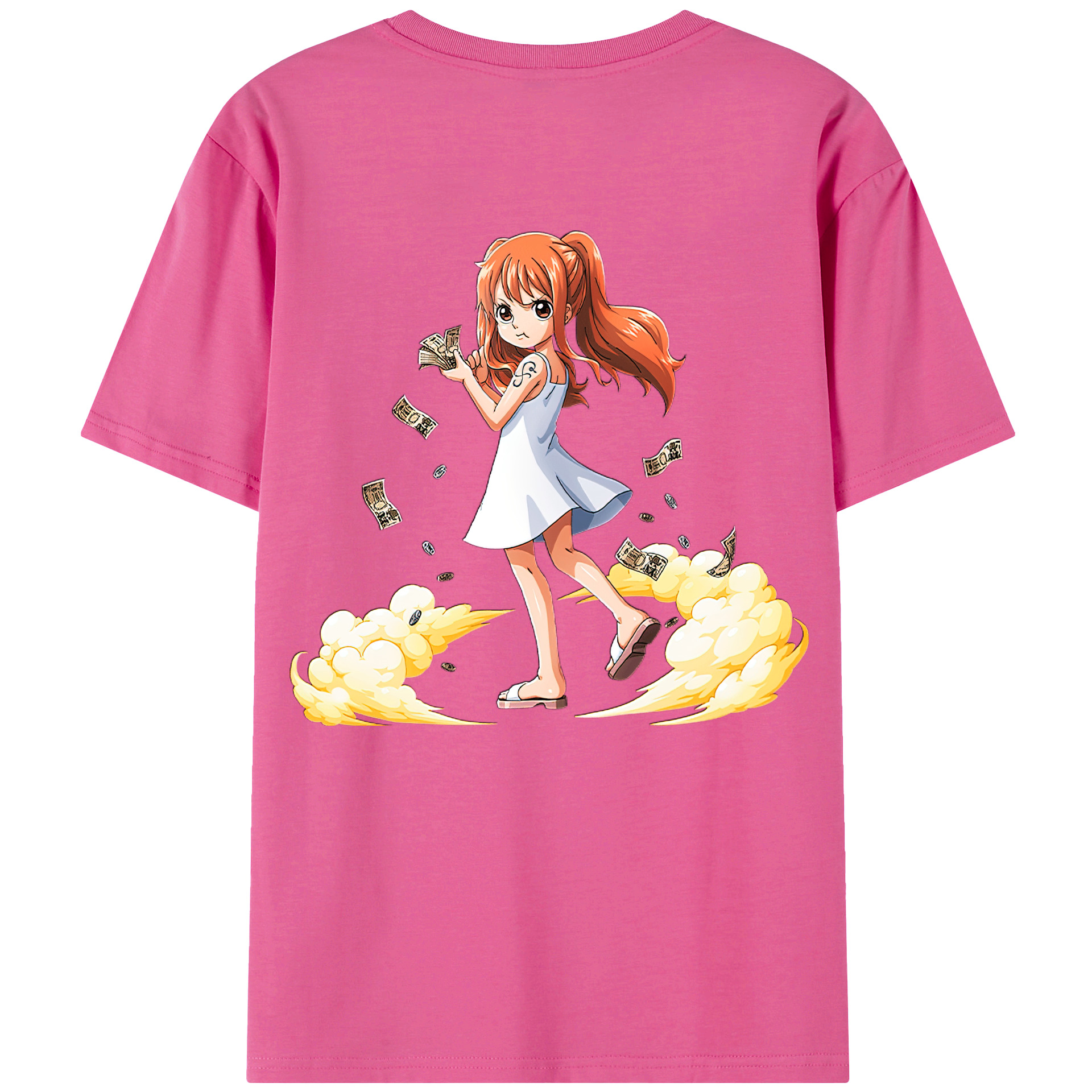 （画像用） ワンピース ナミ ONE PIECE Nami レディース半袖Tシャツ(バックプリント)