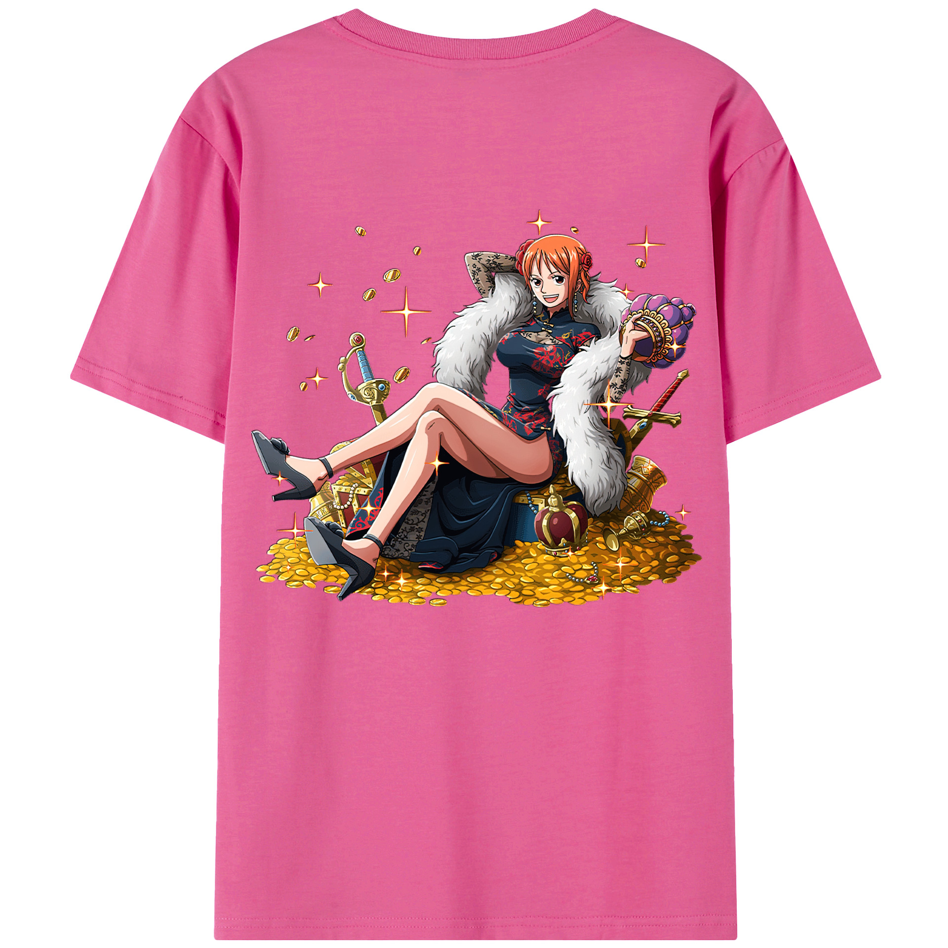 （画像用） ワンピース ナミ ONE PIECE Nami レディース半袖Tシャツ(バックプリント)