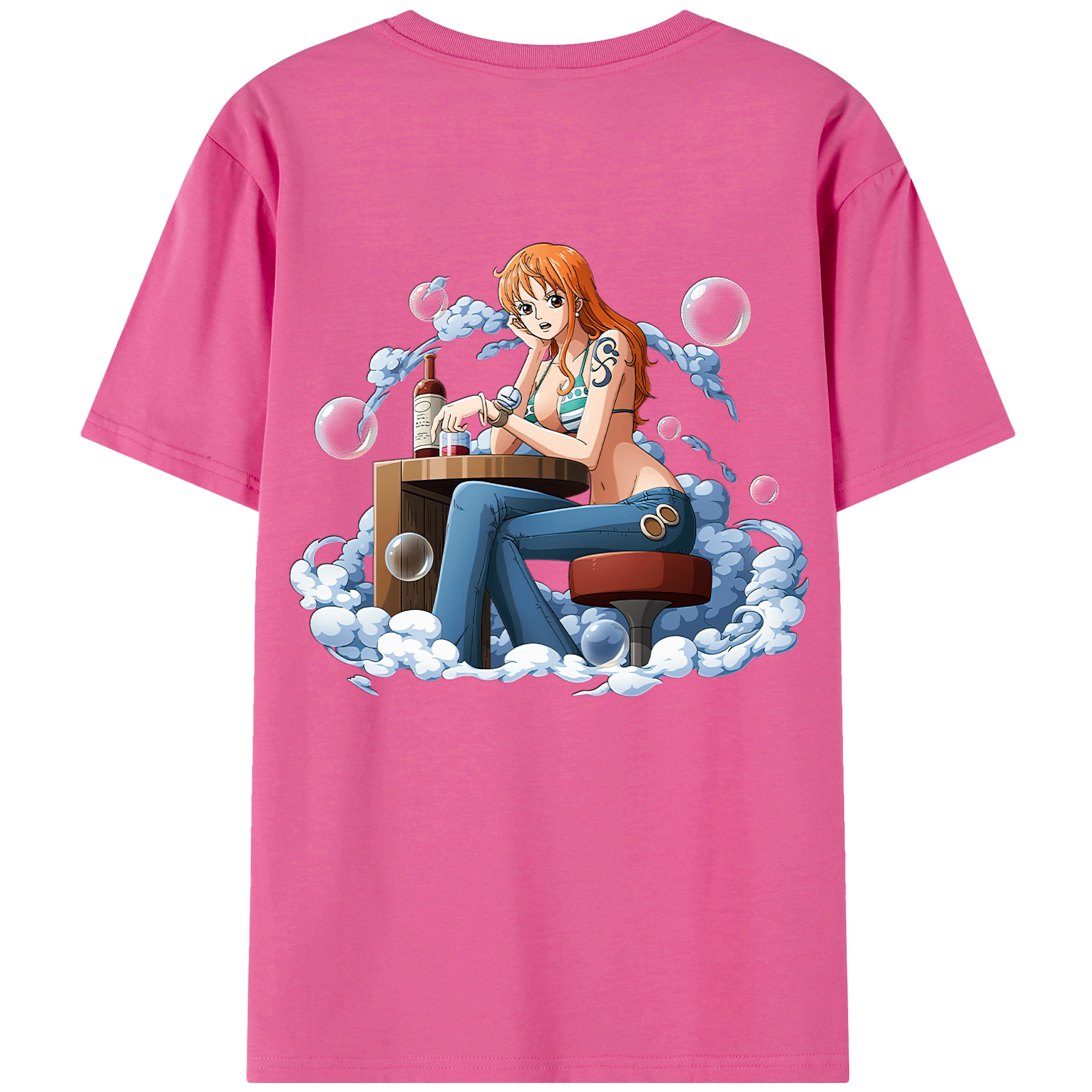 （画像用） ワンピース ナミ ONE PIECE Nami レディース半袖Tシャツ(バックプリント)