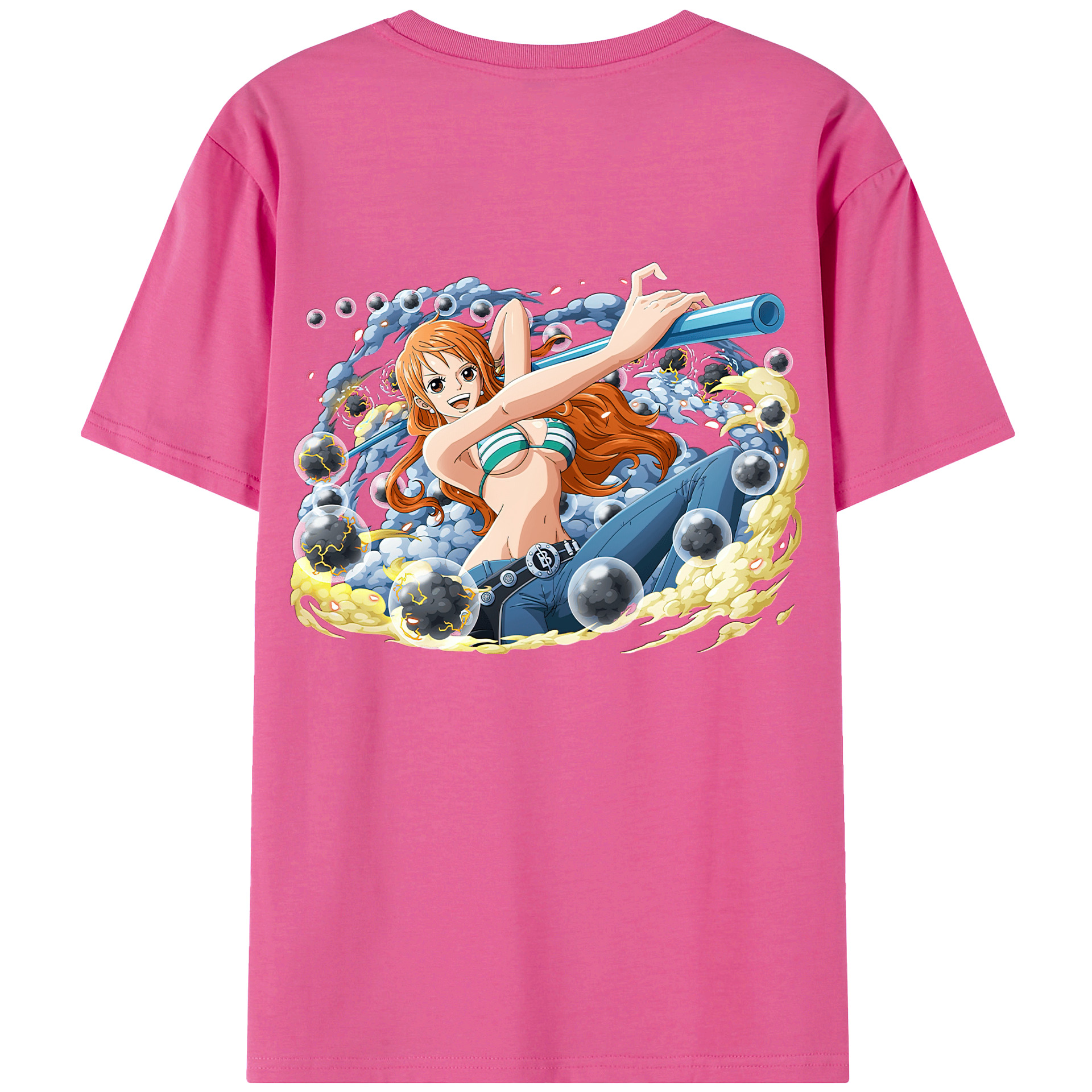 （画像用） ワンピース ナミ ONE PIECE Nami レディース半袖Tシャツ(バックプリント)