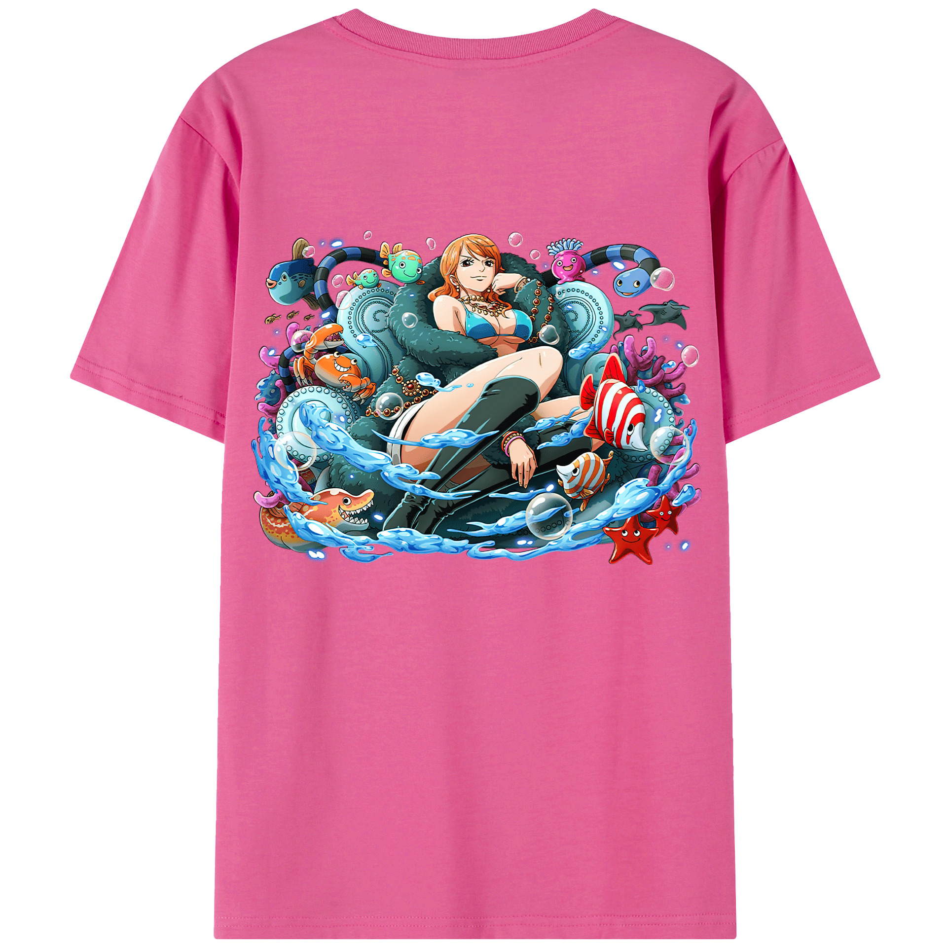 （画像用） ワンピース ナミ ONE PIECE Nami レディース半袖Tシャツ(バックプリント)