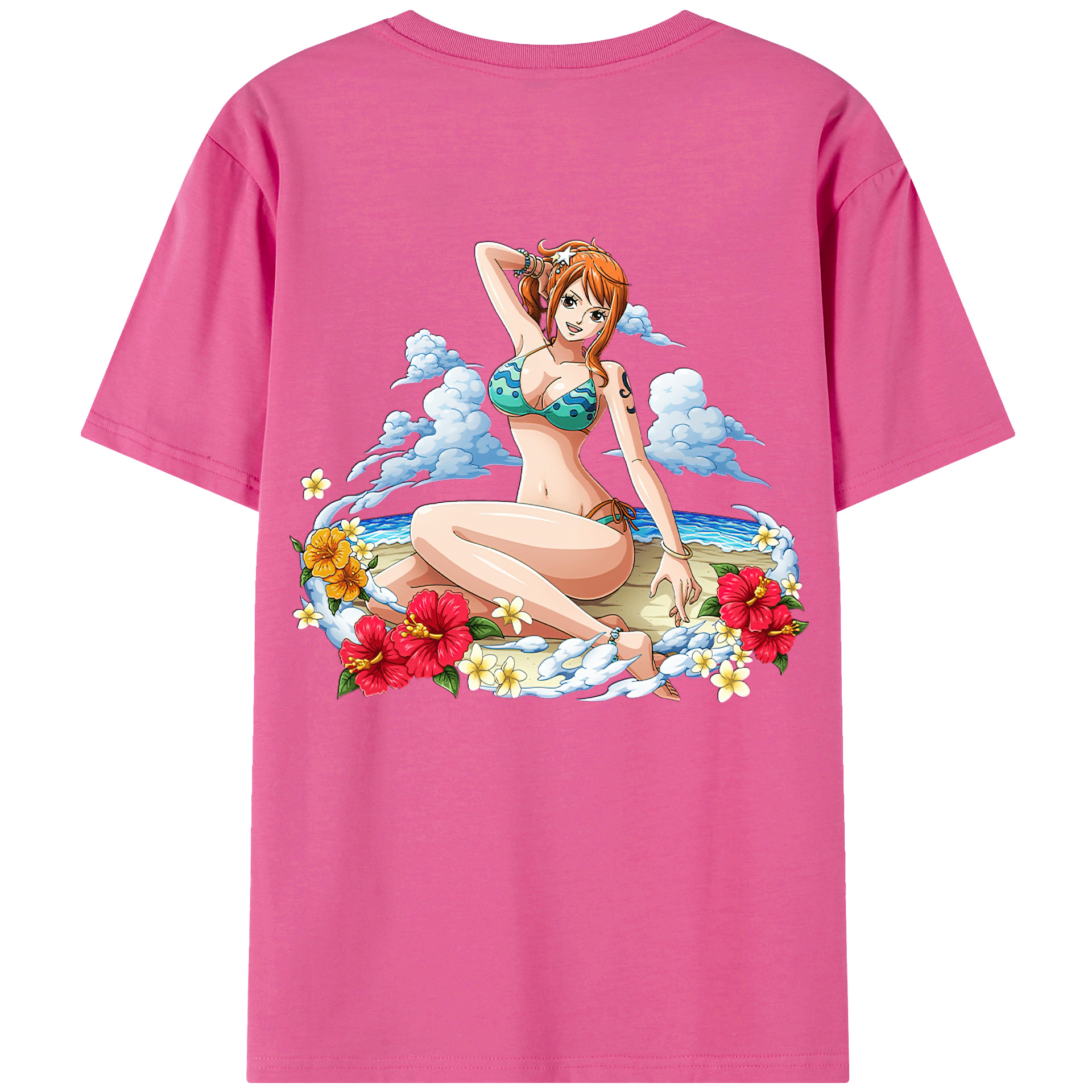 （画像用） ワンピース ナミ ONE PIECE Nami レディース半袖Tシャツ(バックプリント)