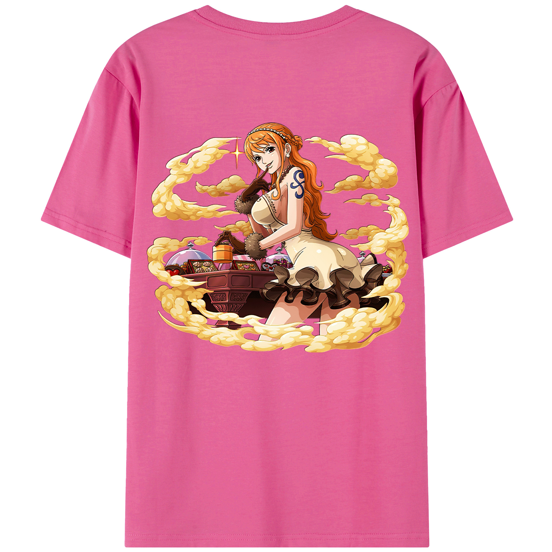（画像用） ワンピース ナミ ONE PIECE Nami レディース半袖Tシャツ(バックプリント)
