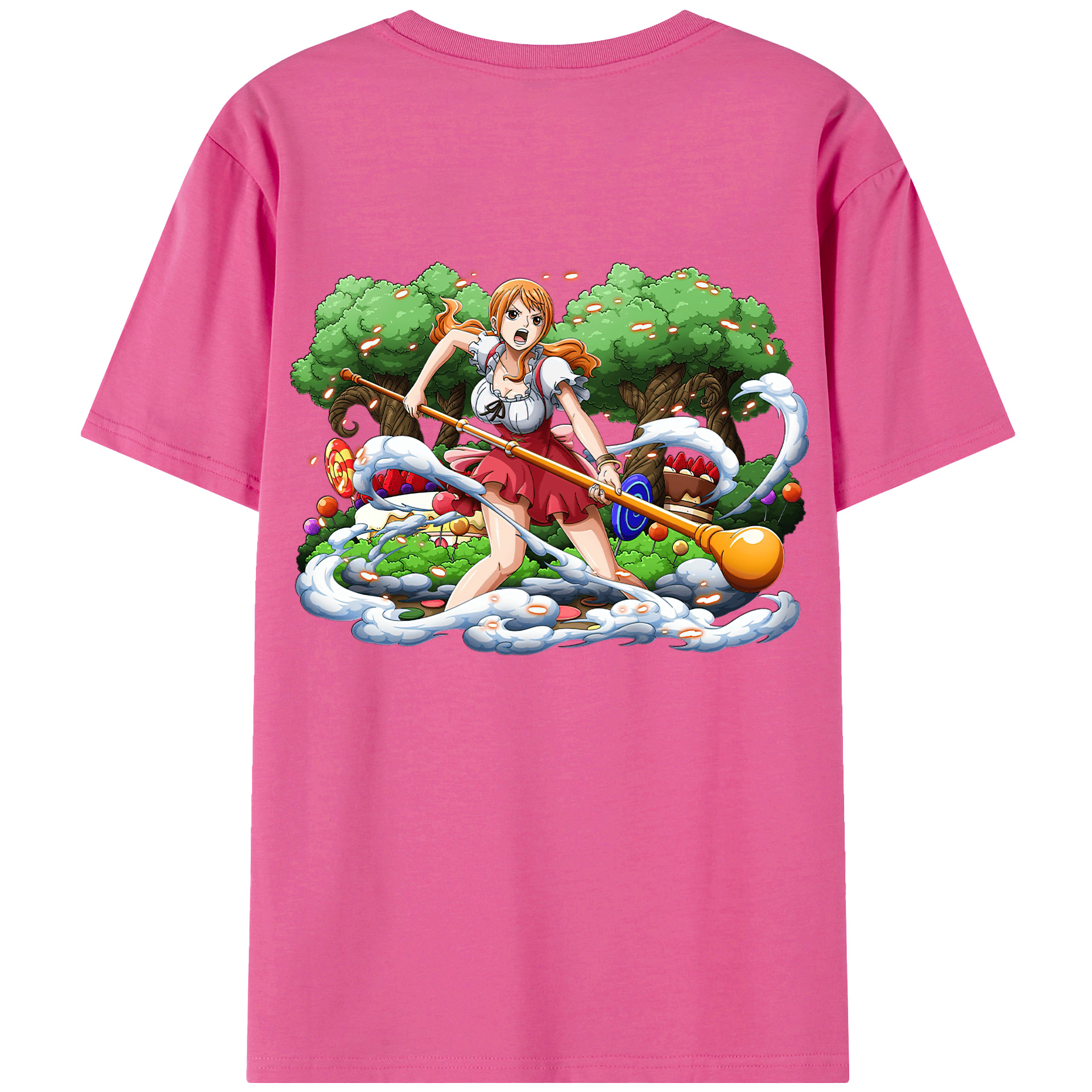 （画像用） ワンピース ナミ ONE PIECE Nami レディース半袖Tシャツ(バックプリント)