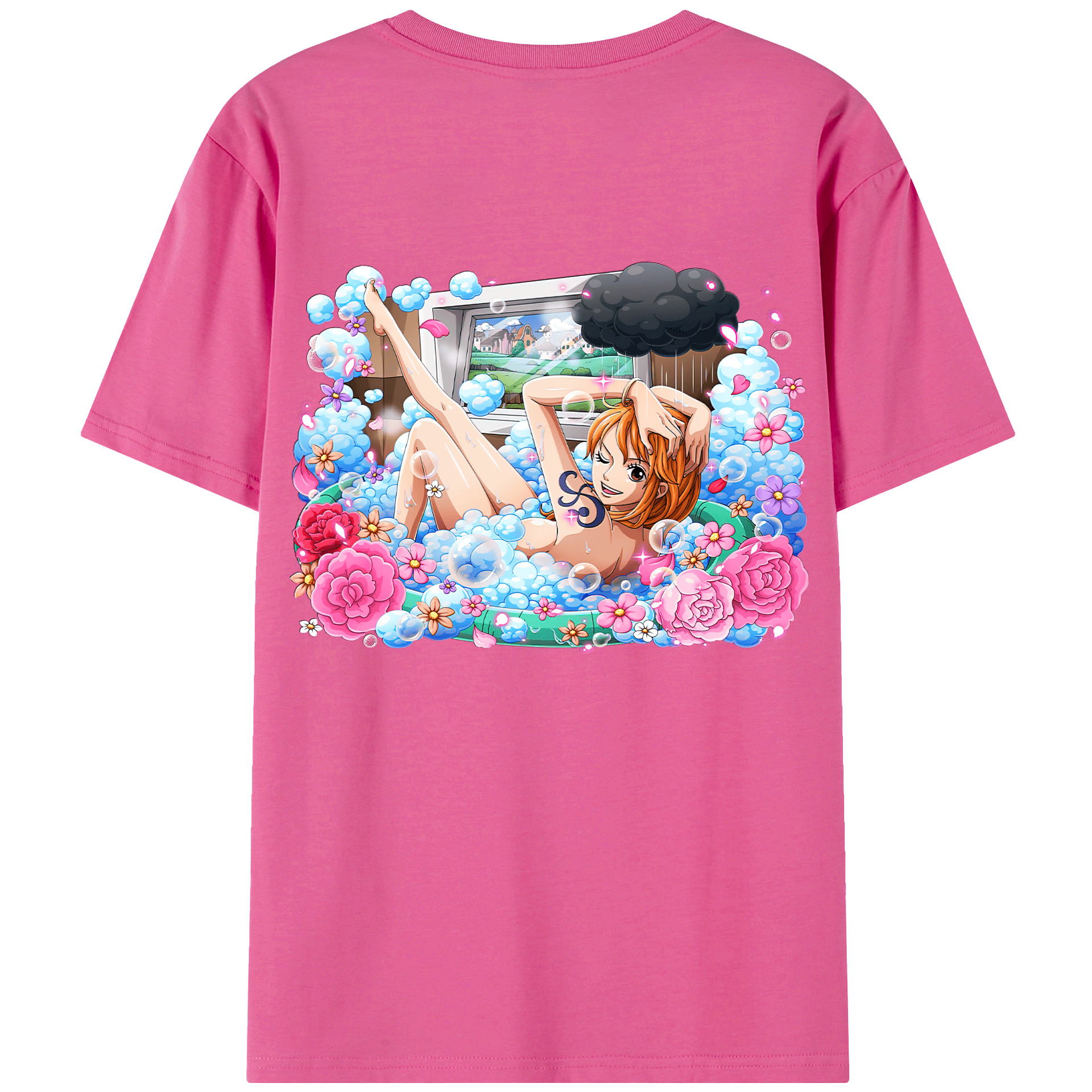 （画像用） ワンピース ナミ ONE PIECE Nami レディース半袖Tシャツ(バックプリント)