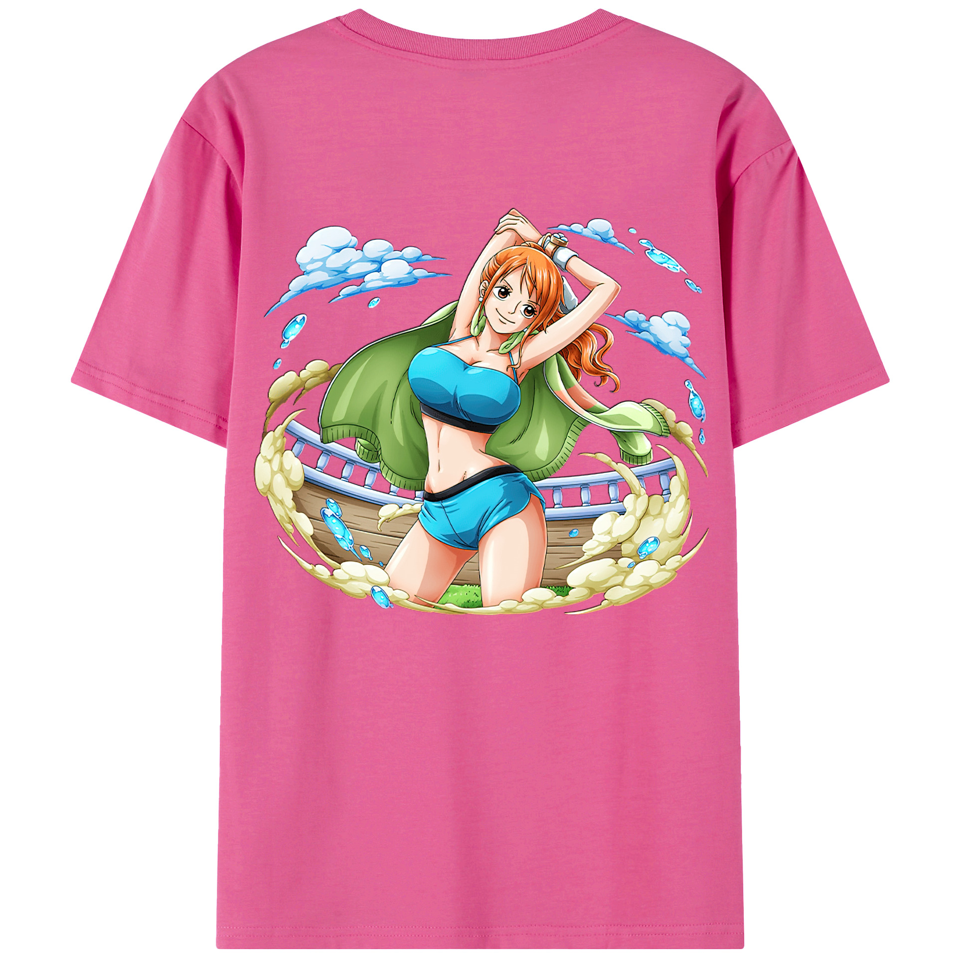（画像用） ワンピース ナミ ONE PIECE Nami レディース半袖Tシャツ(バックプリント)