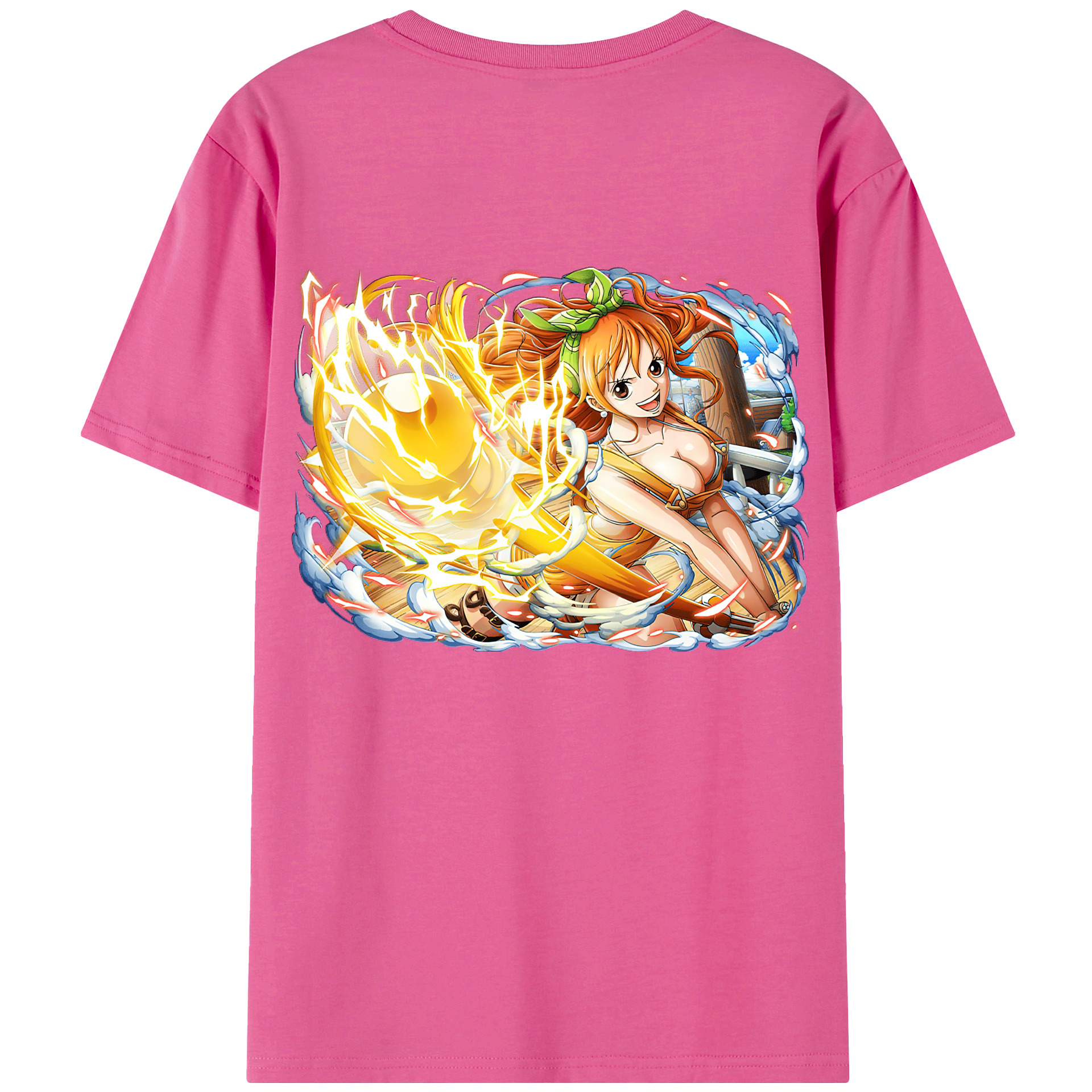 （画像用） ワンピース ナミ ONE PIECE Nami レディース半袖Tシャツ(バックプリント)