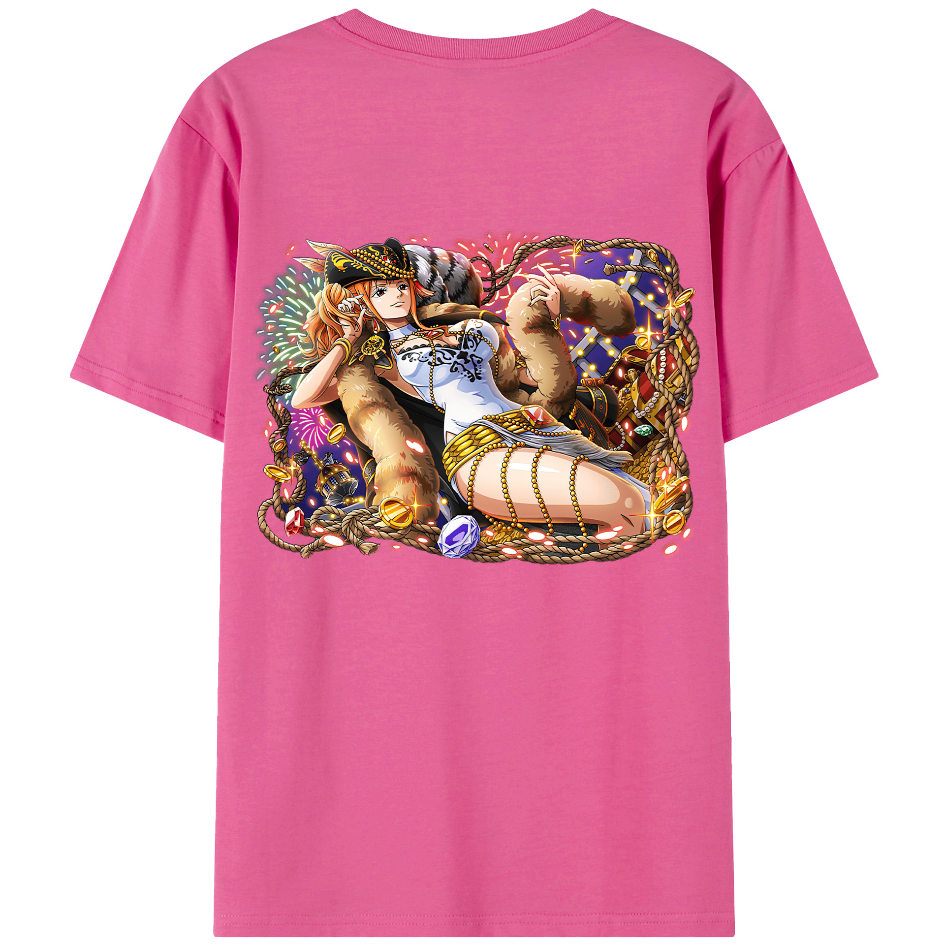 （画像用） ワンピース ナミ ONE PIECE Nami レディース半袖Tシャツ(バックプリント)