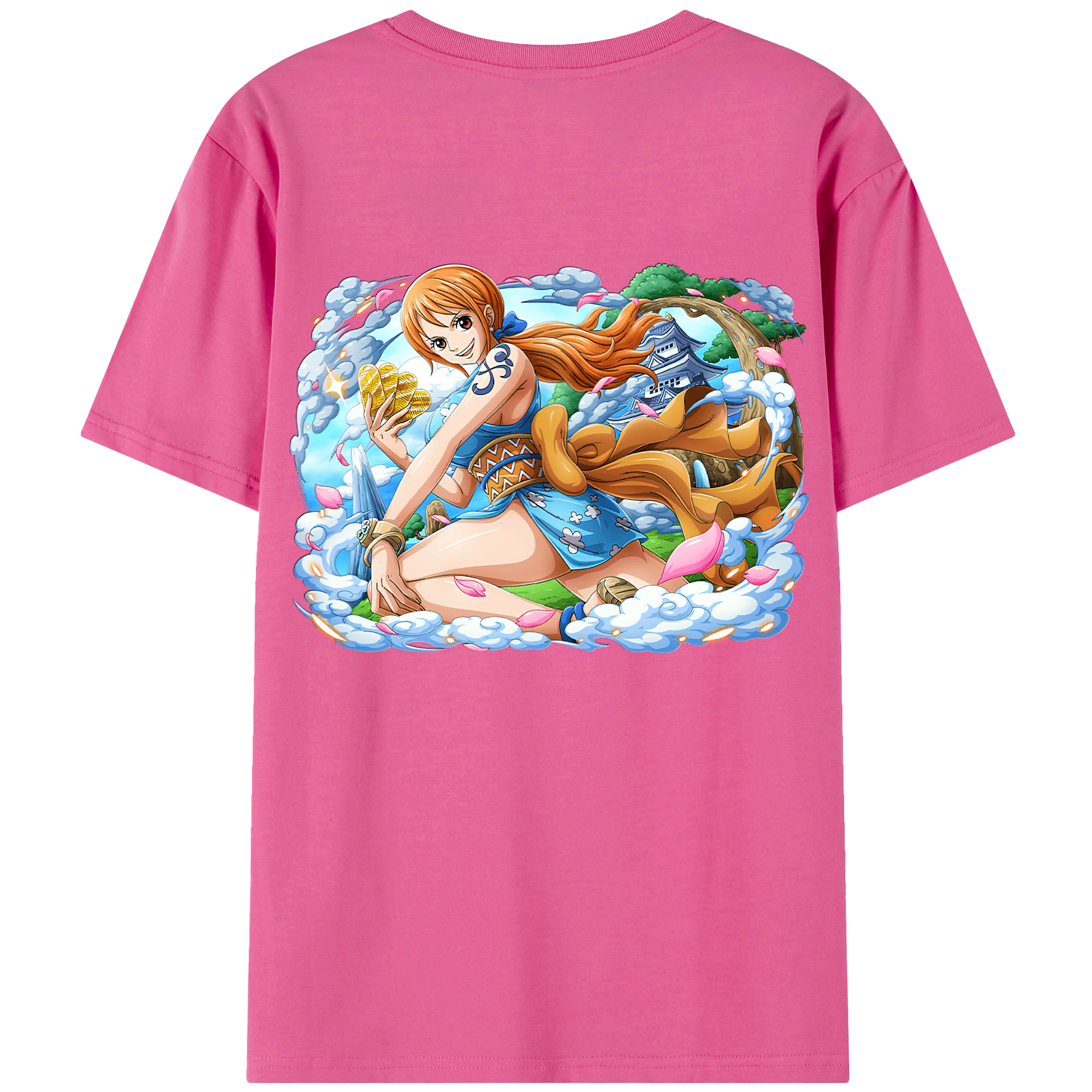 （画像用） ワンピース ナミ ONE PIECE Nami レディース半袖Tシャツ(バックプリント)