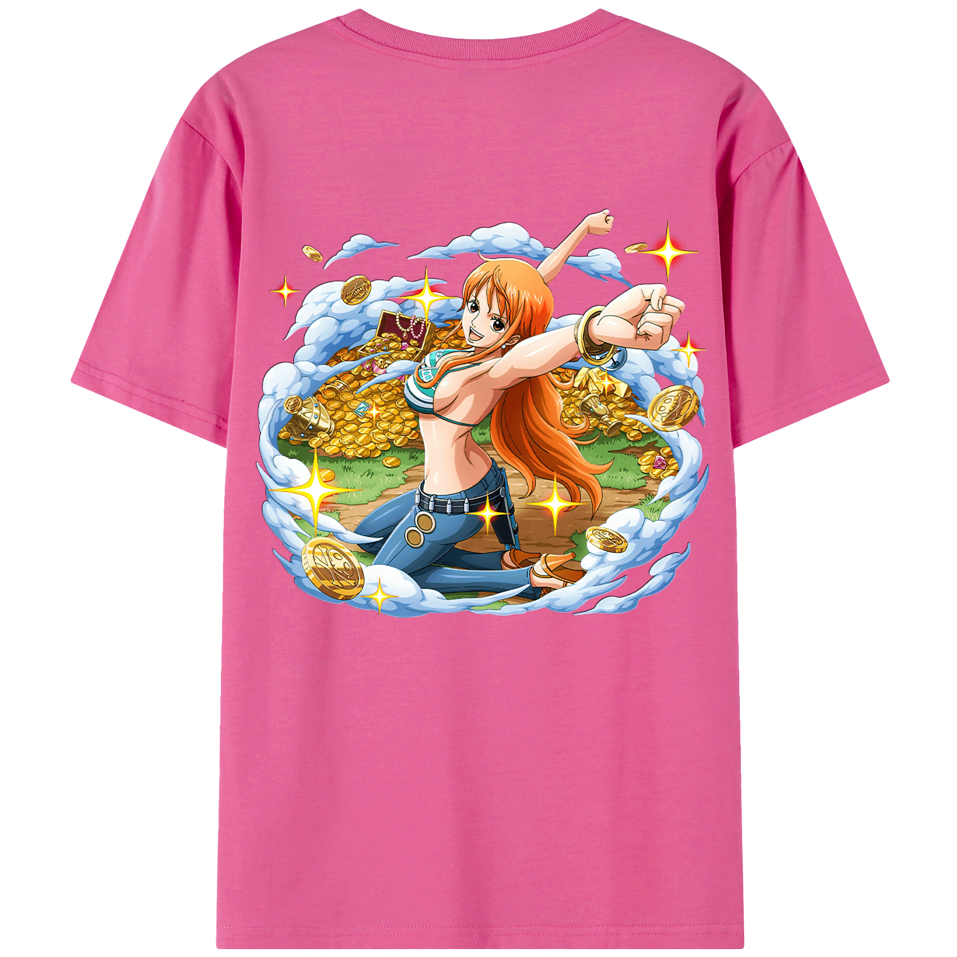 （画像用） ワンピース ナミ ONE PIECE Nami レディース半袖Tシャツ(バックプリント)