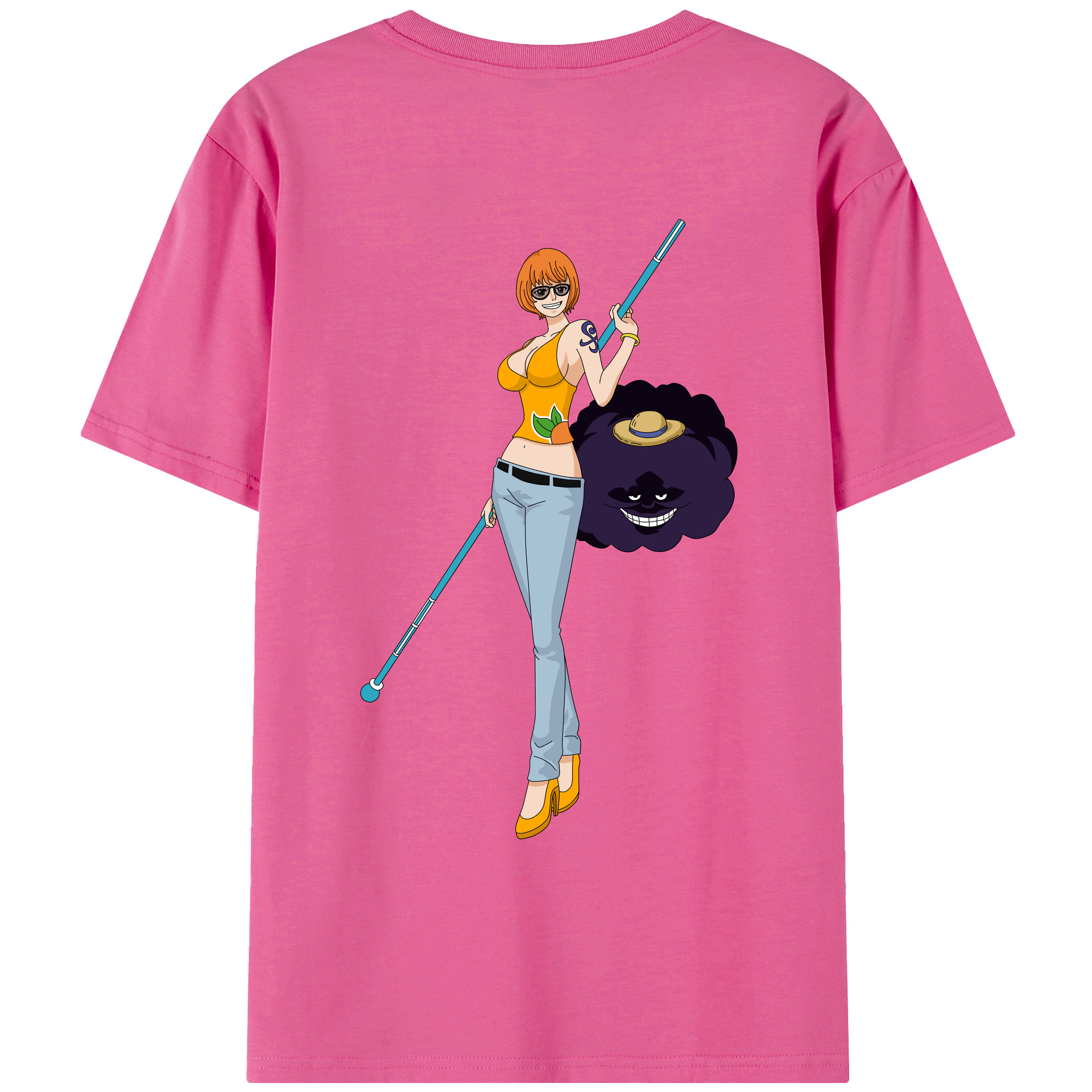 ワンピース ナミ ONE PIECE Nami レディース半袖Tシャツ(バックプリント)