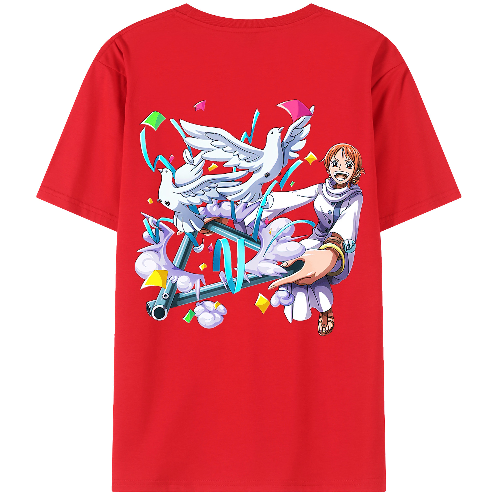 （画像用） ワンピース ナミ ONE PIECE Nami レディース半袖Tシャツ(バックプリント)