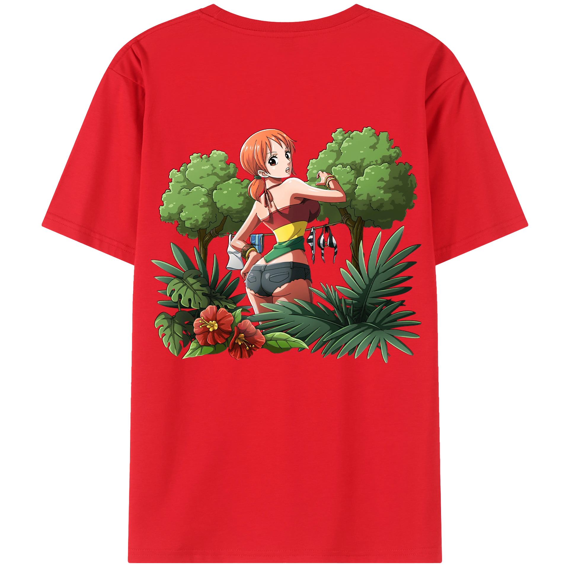 （画像用） ワンピース ナミ ONE PIECE Nami レディース半袖Tシャツ(バックプリント)