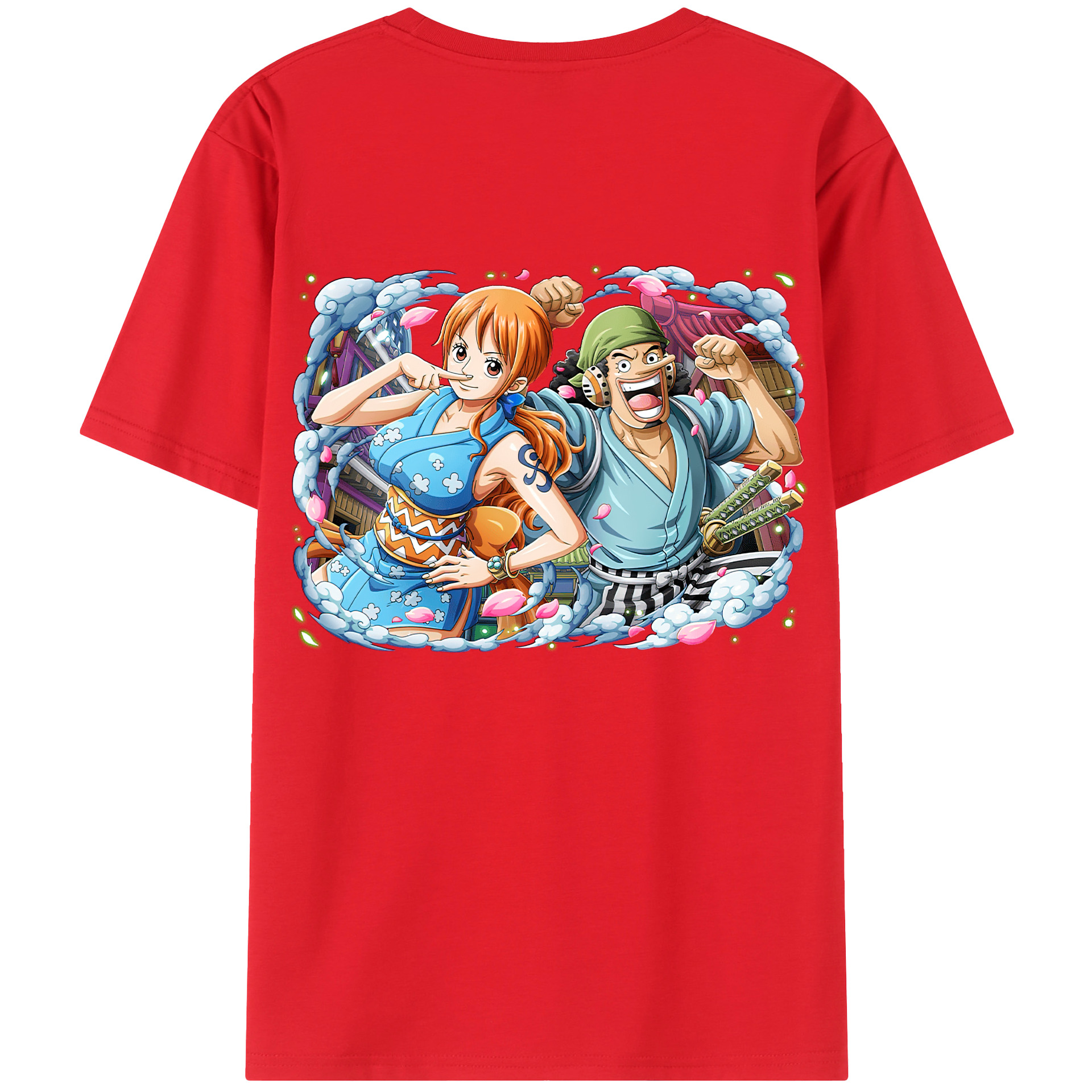 （画像用） ワンピース ナミ ONE PIECE Nami レディース半袖Tシャツ(バックプリント)