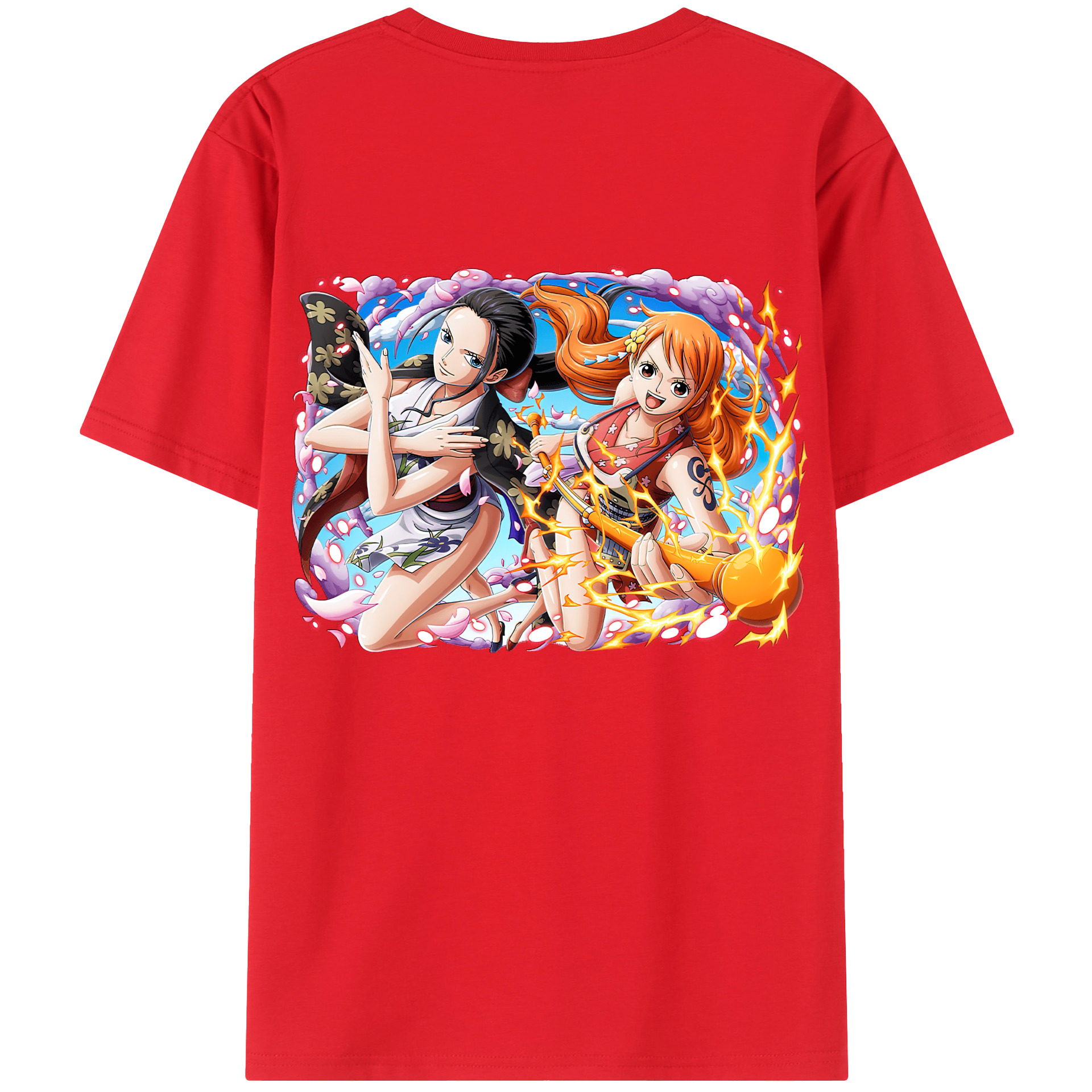 （画像用） ワンピース ナミ ONE PIECE Nami レディース半袖Tシャツ(バックプリント)
