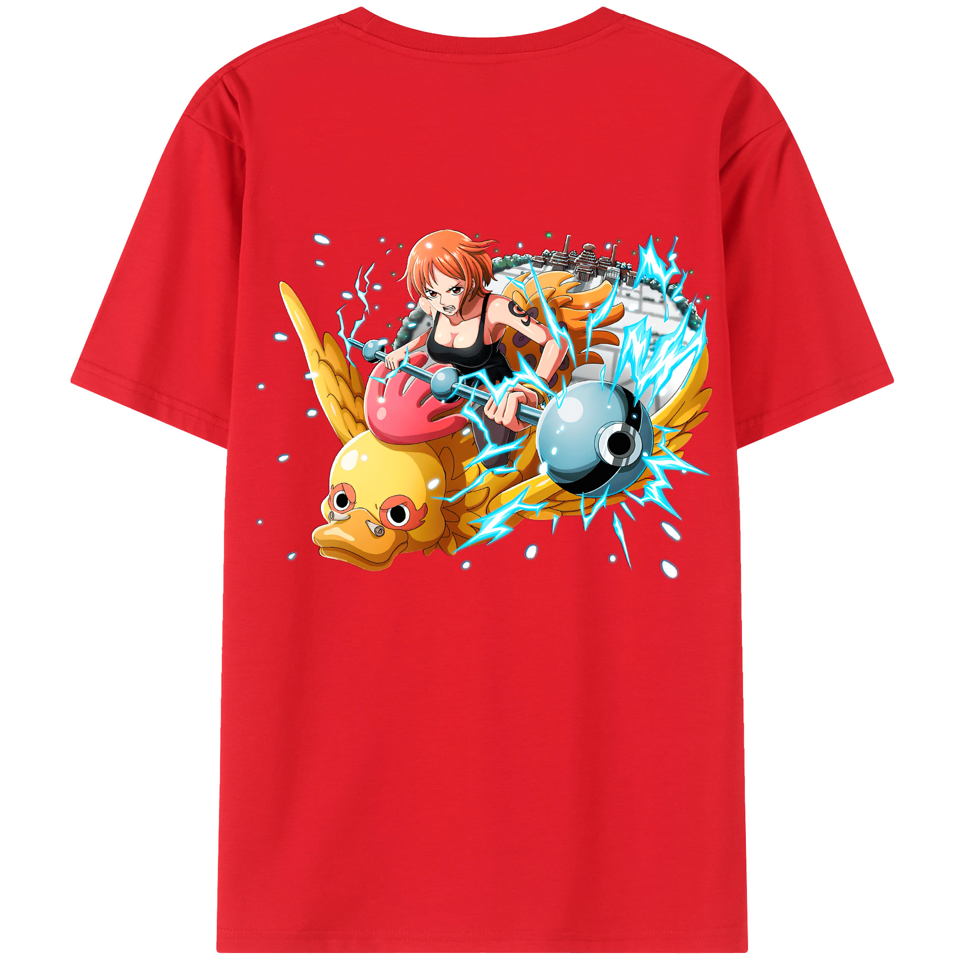 （画像用） ワンピース ナミ ONE PIECE Nami レディース半袖Tシャツ(バックプリント)