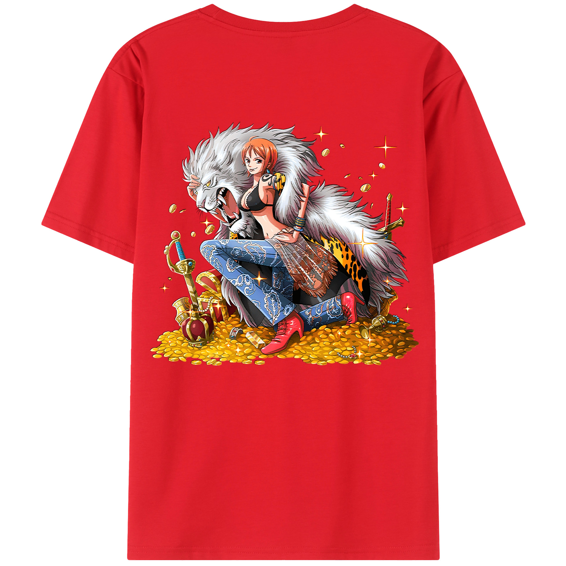 （画像用） ワンピース ナミ ONE PIECE Nami レディース半袖Tシャツ(バックプリント)