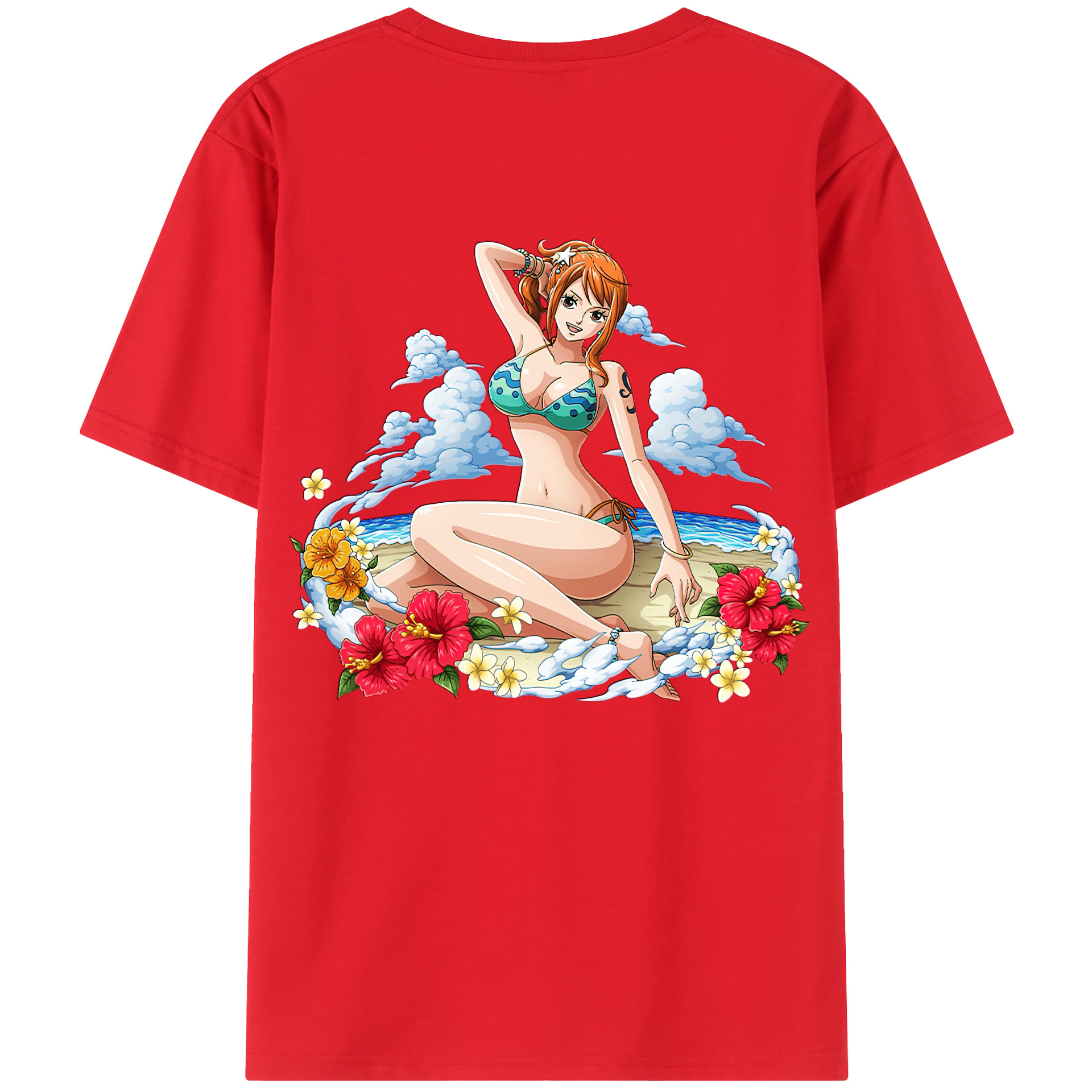 （画像用） ワンピース ナミ ONE PIECE Nami レディース半袖Tシャツ(バックプリント)