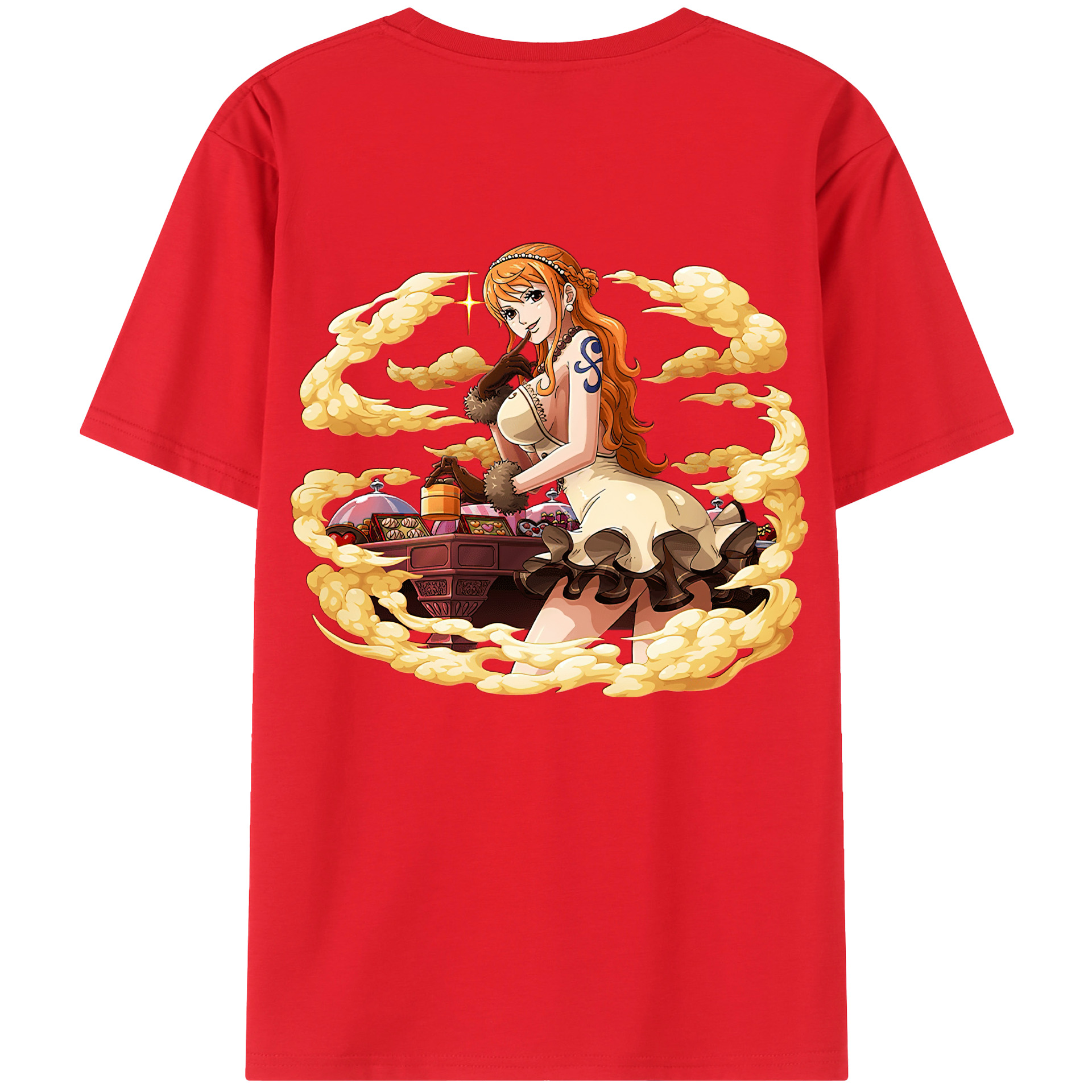 （画像用） ワンピース ナミ ONE PIECE Nami レディース半袖Tシャツ(バックプリント)