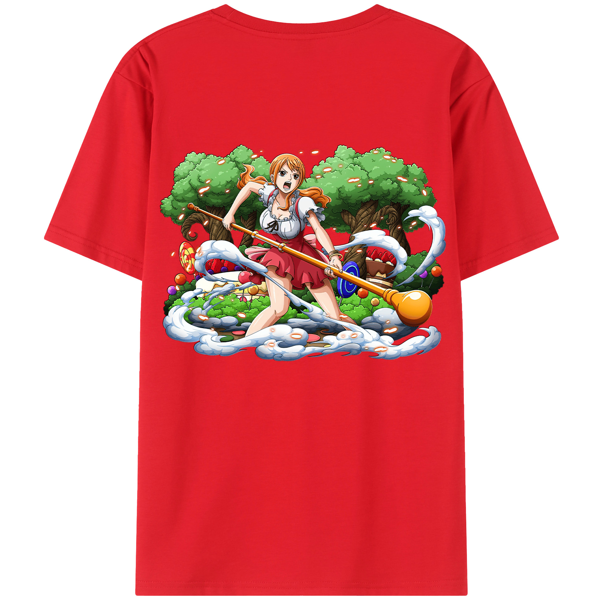 （画像用） ワンピース ナミ ONE PIECE Nami レディース半袖Tシャツ(バックプリント)
