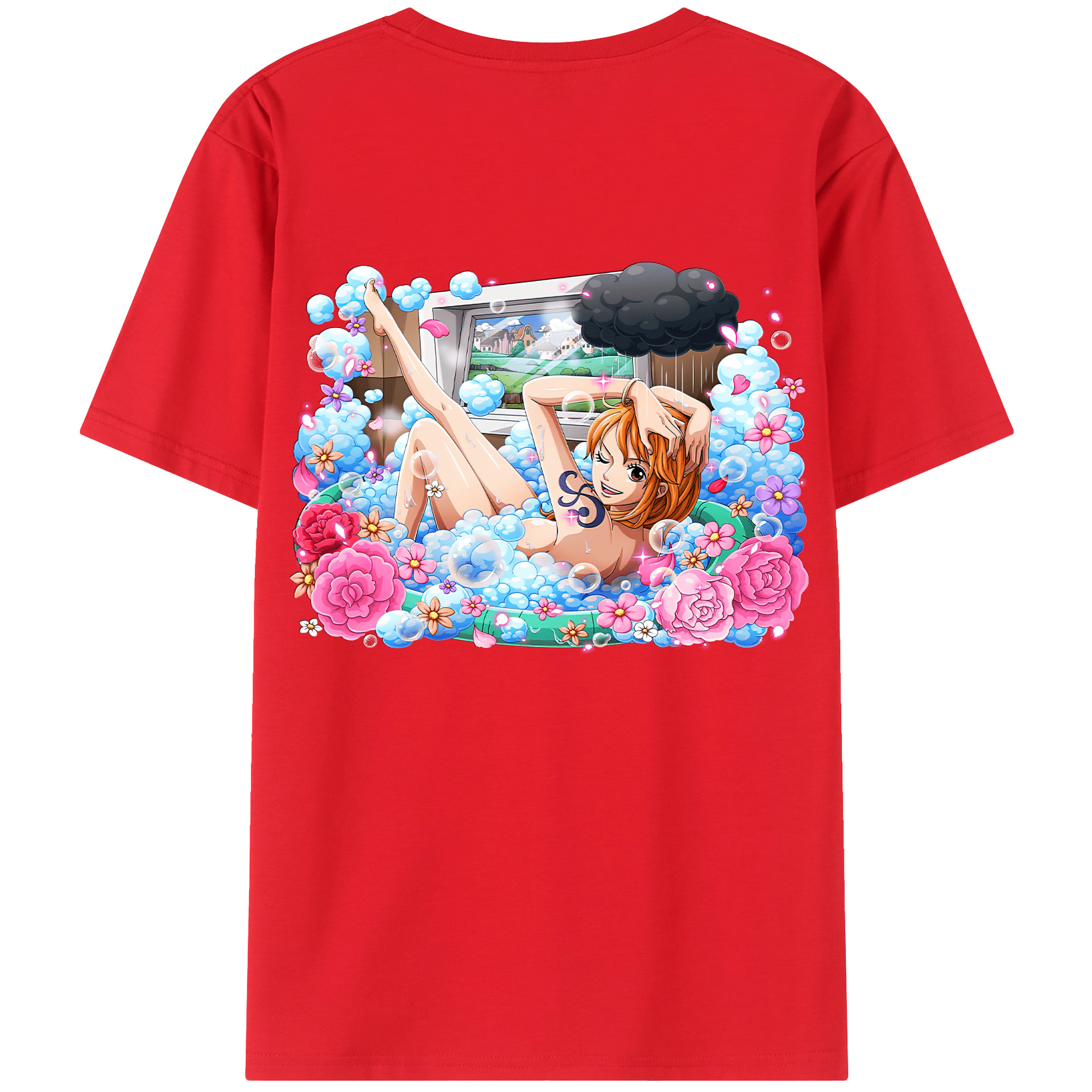 （画像用） ワンピース ナミ ONE PIECE Nami レディース半袖Tシャツ(バックプリント)