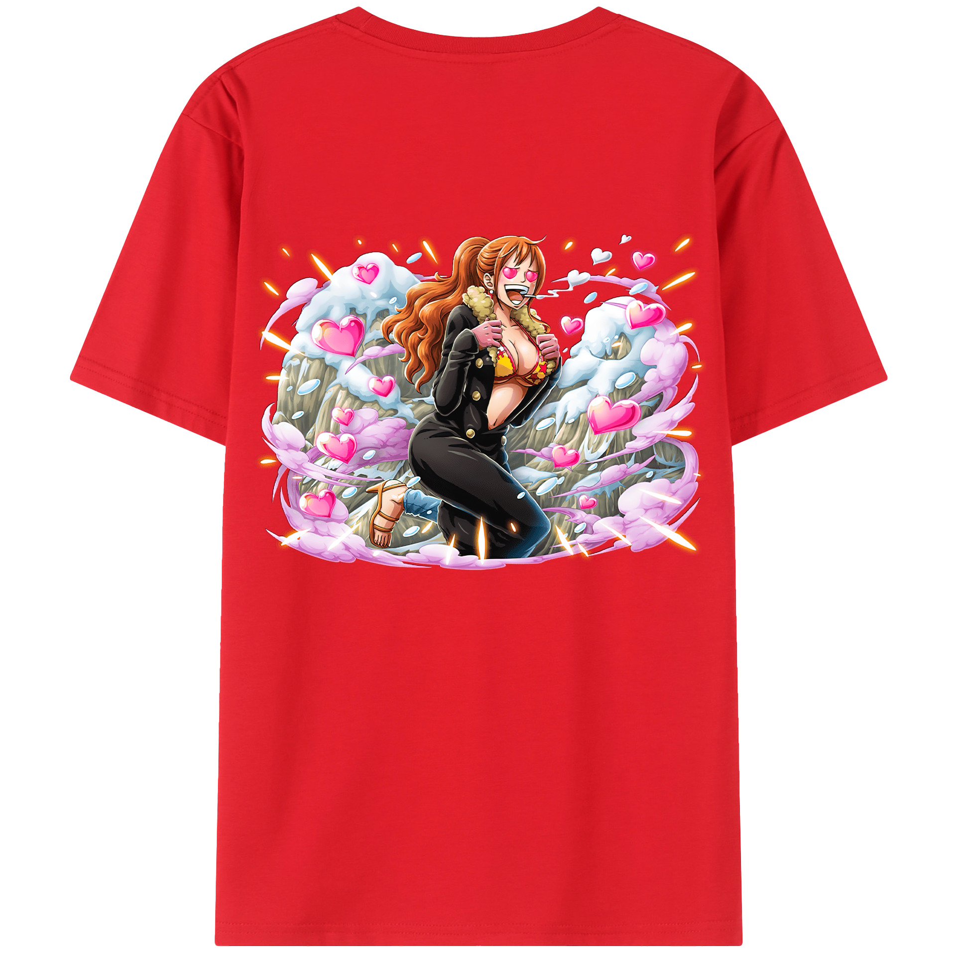 （画像用） ワンピース ナミ ONE PIECE Nami レディース半袖Tシャツ(バックプリント)