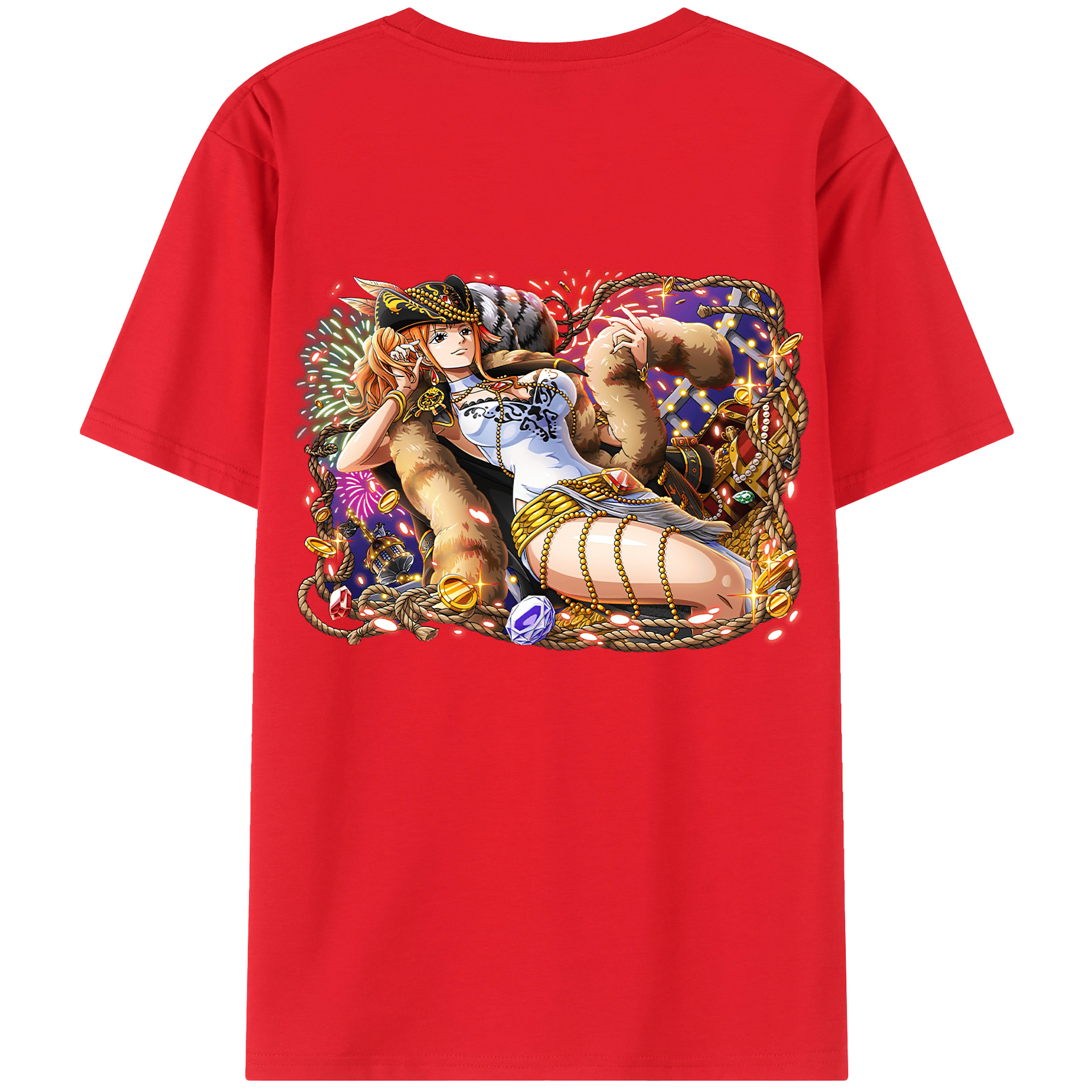 （画像用） ワンピース ナミ ONE PIECE Nami レディース半袖Tシャツ(バックプリント)