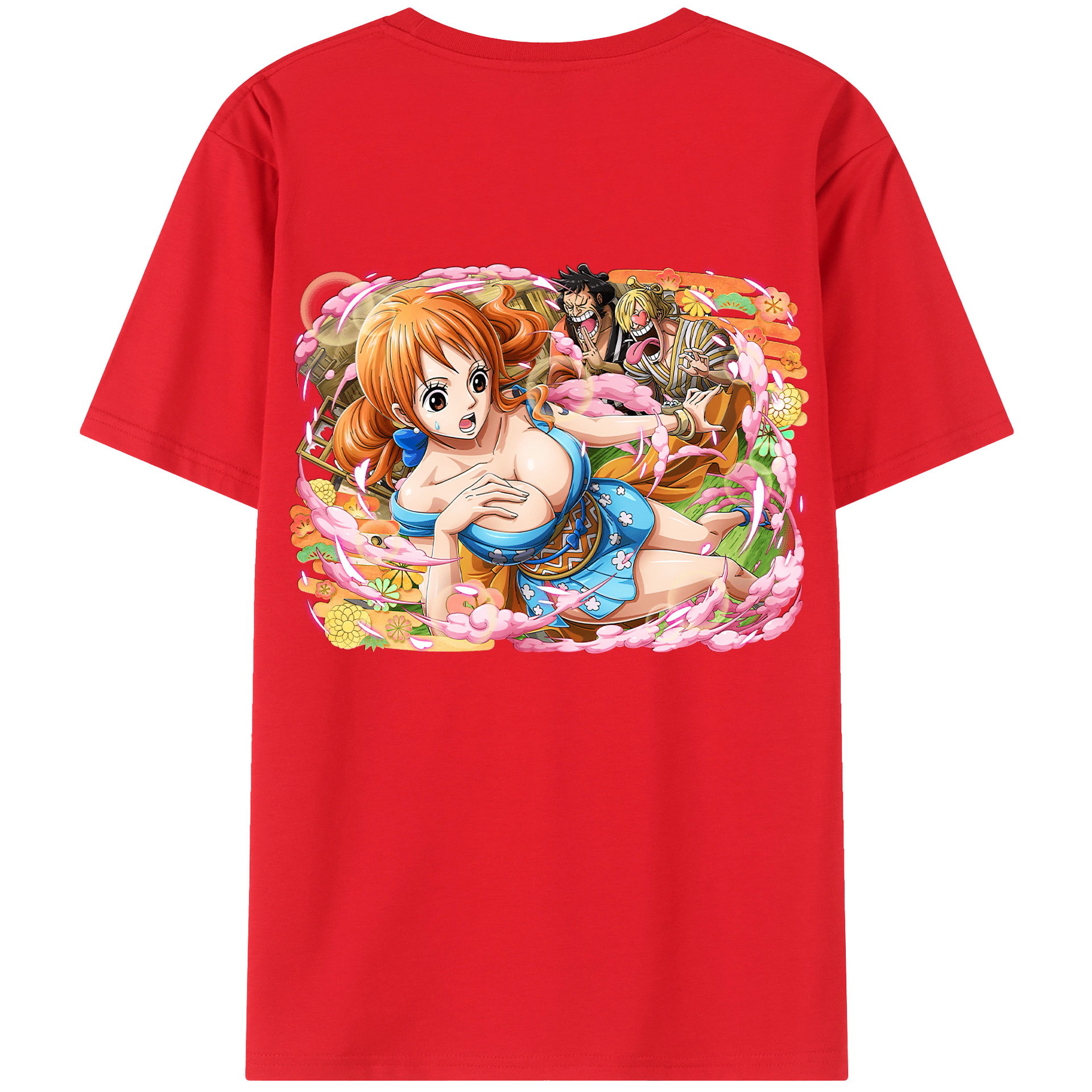 （画像用） ワンピース ナミ ONE PIECE Nami レディース半袖Tシャツ(バックプリント)