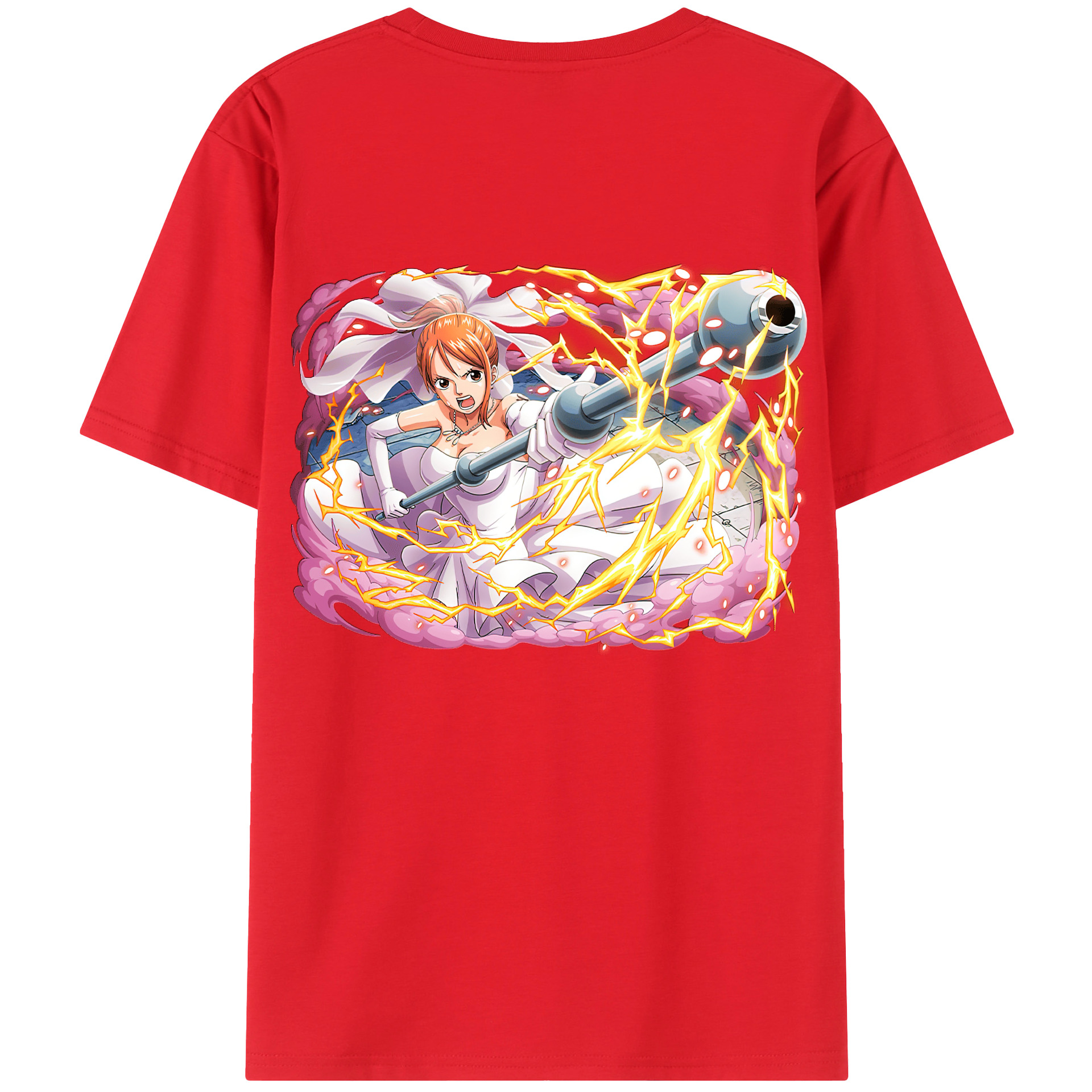 （画像用） ワンピース ナミ ONE PIECE Nami レディース半袖Tシャツ(バックプリント)